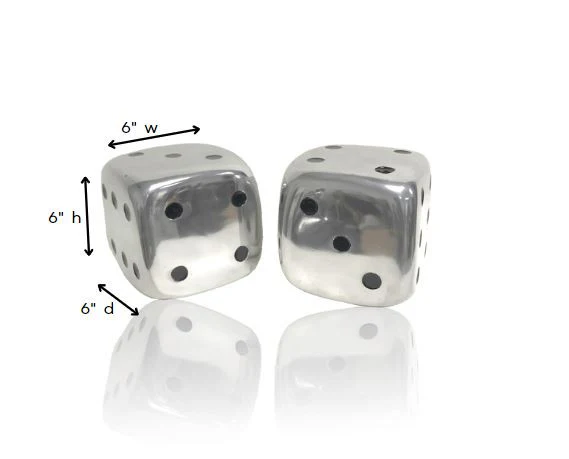 Buffed Decorative Dice Set of  By Homeroots - Image 2