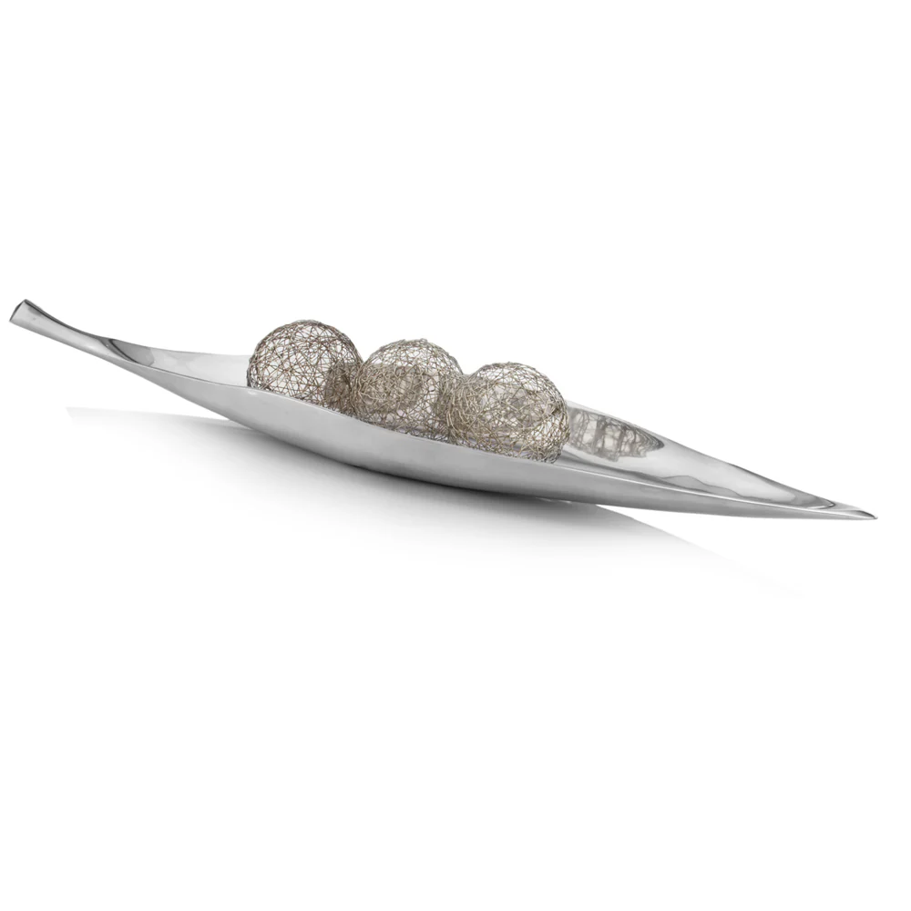 Buffed Tip Long Leaf Tray By Homeroots - Image 2