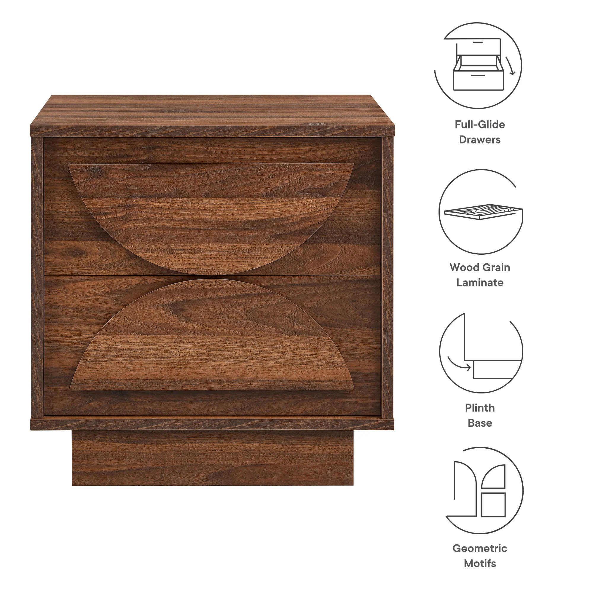 Bulwark 2-Drawer Nightstand by Modway - Image 9