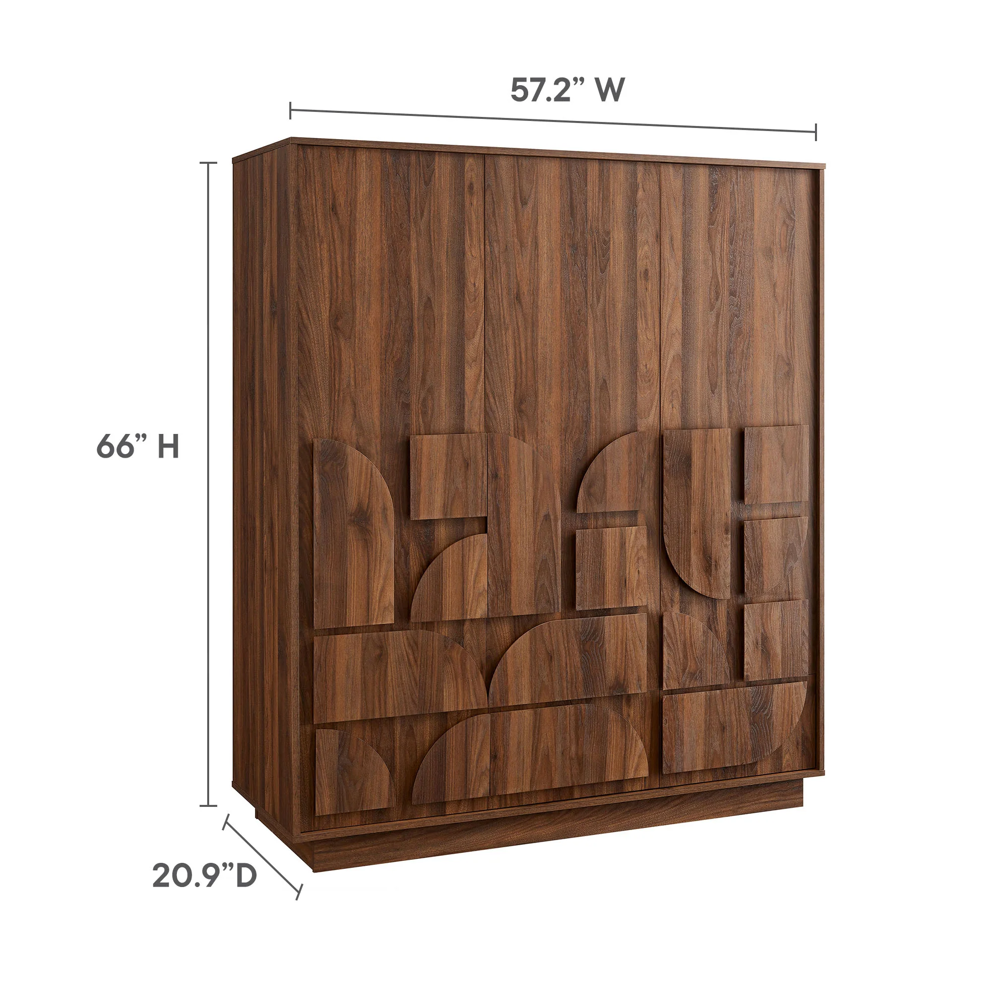 Bulwark 3-Door Wardrobe Closet by Modway - Image 13