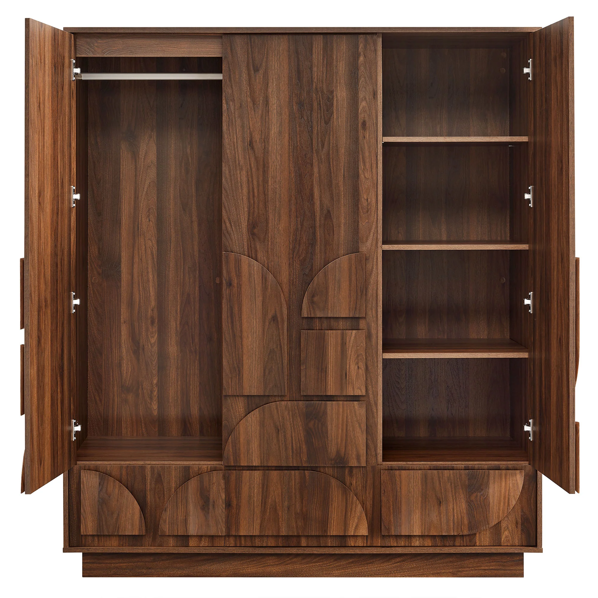 Bulwark 3-Door Wardrobe Closet by Modway - Image 6