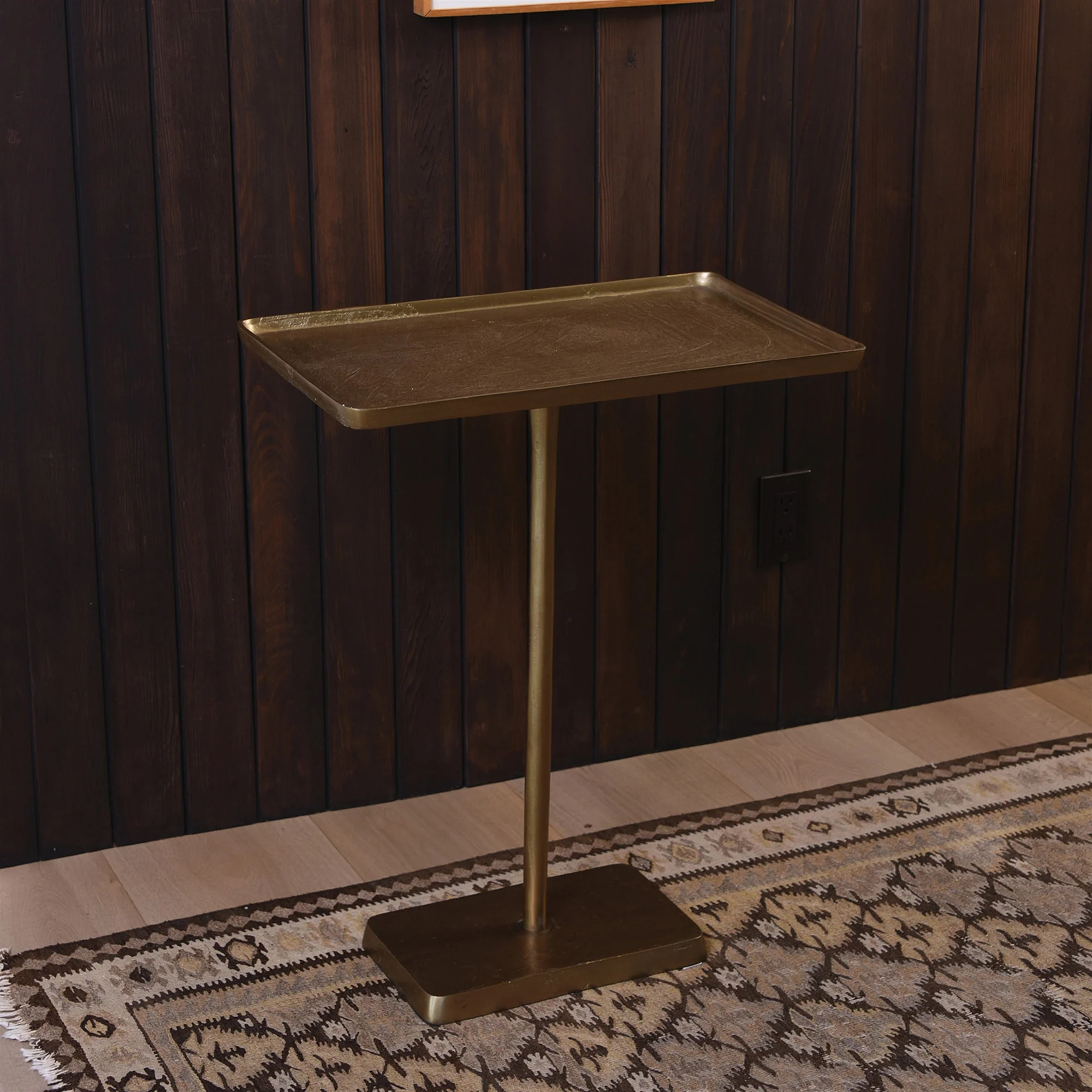 Buren Side Table, Brass By HomArt - Image 2
