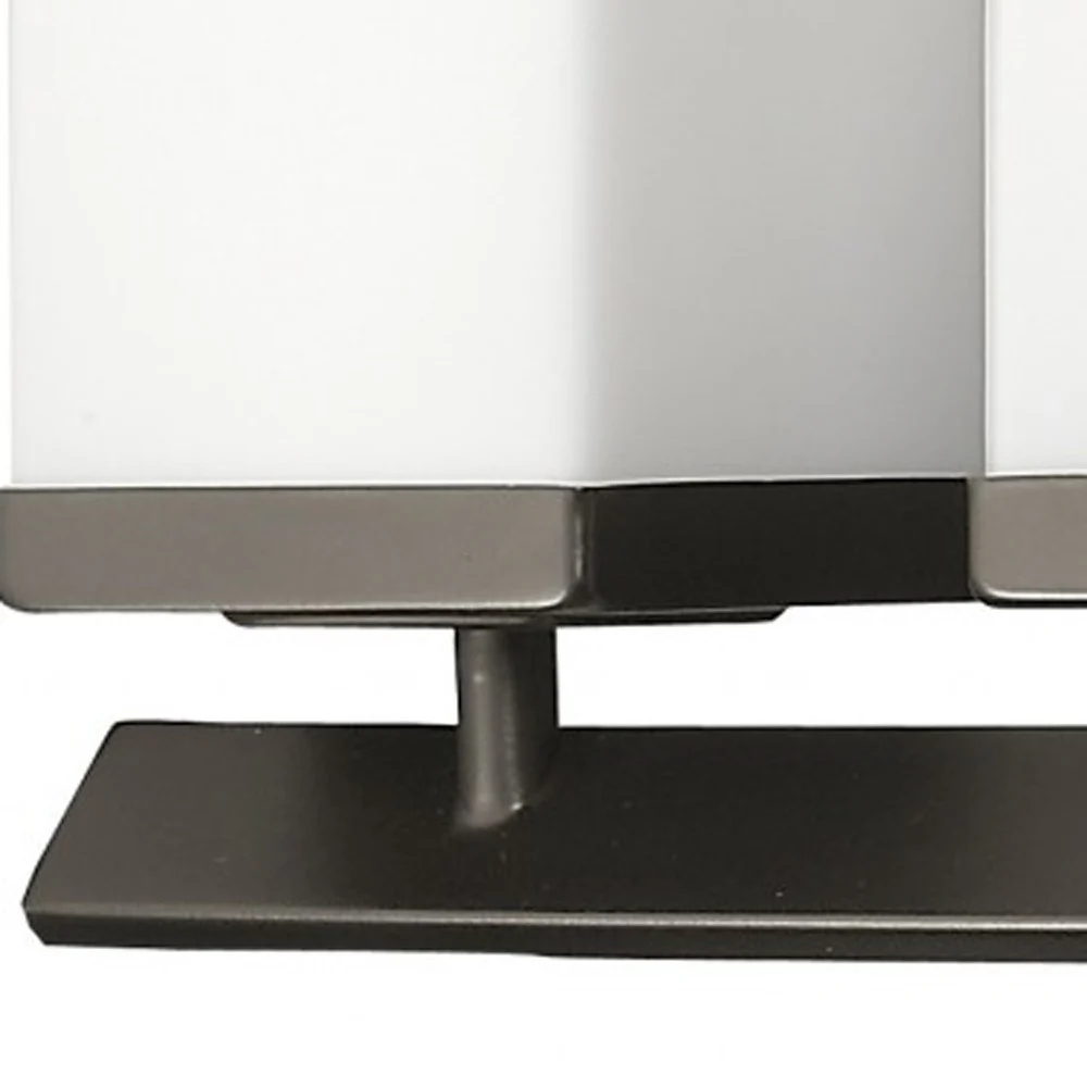 Burgundy 5-Light Oil-Rubbed Bronze Vanity Light With Etched Glass Shades By Homeroots - Image 3