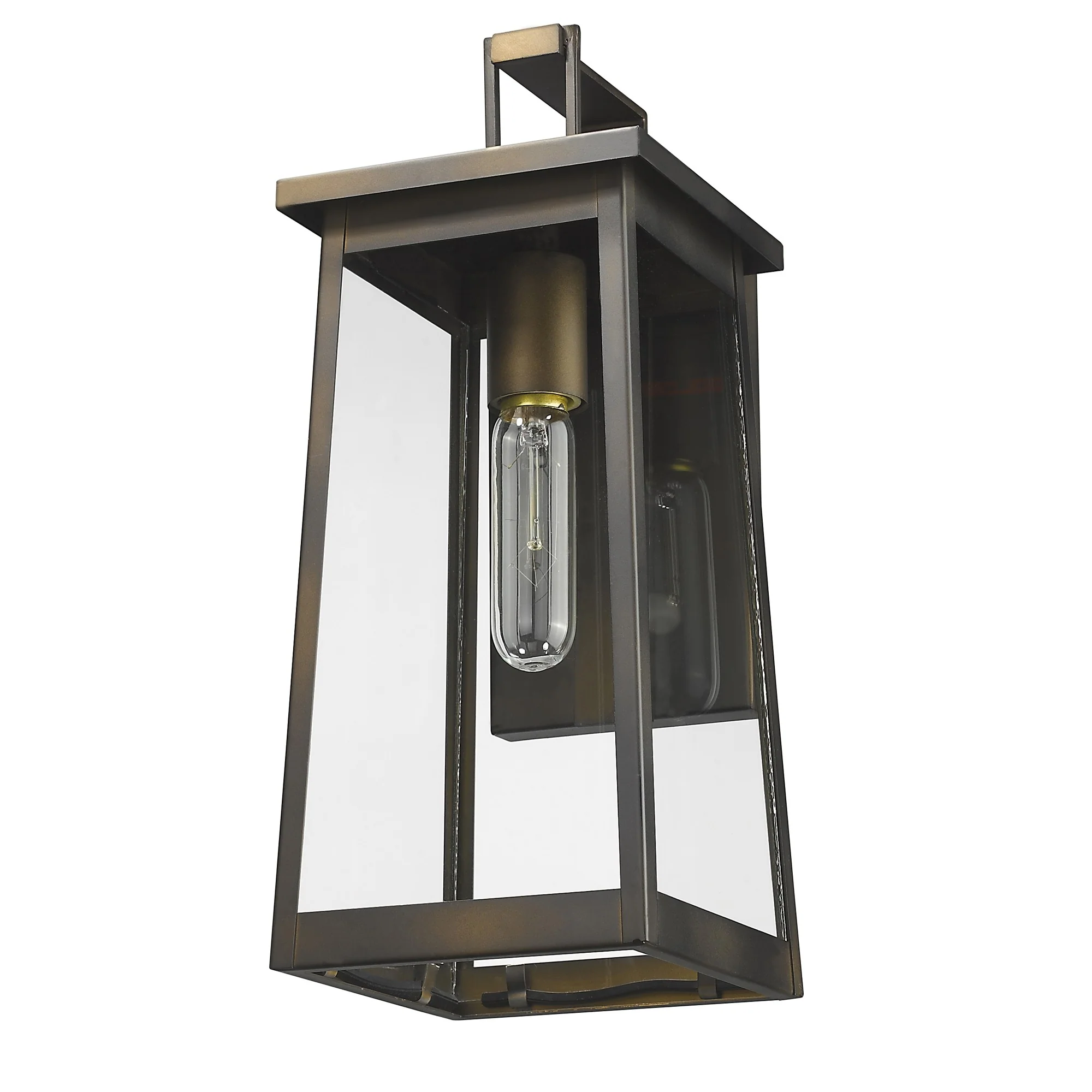 Burnished Bronze Contempo Elongated Outdoor Wall Light By Homeroots - Image 2