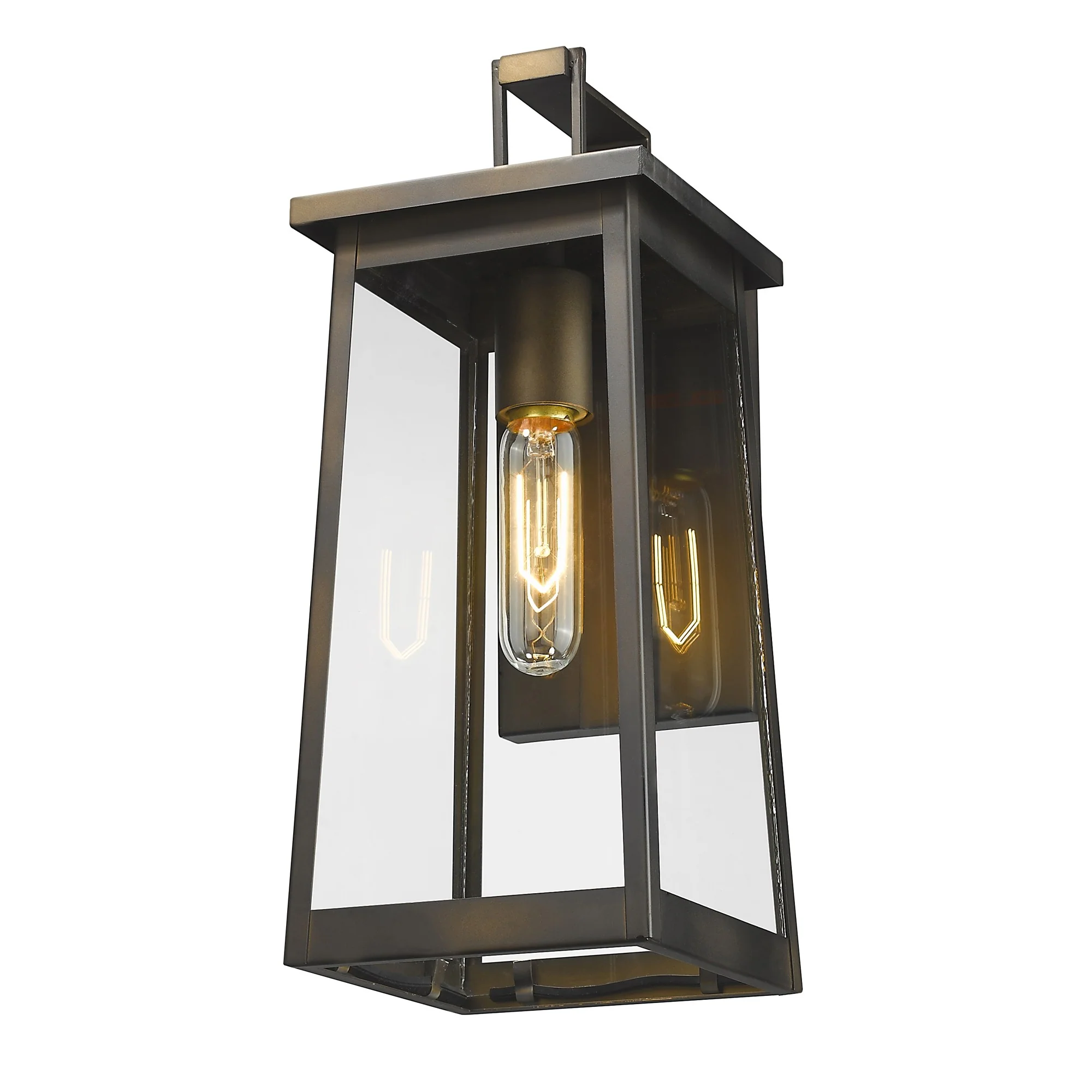 Burnished Bronze Contempo Elongated Outdoor Wall Light By Homeroots - Image 3