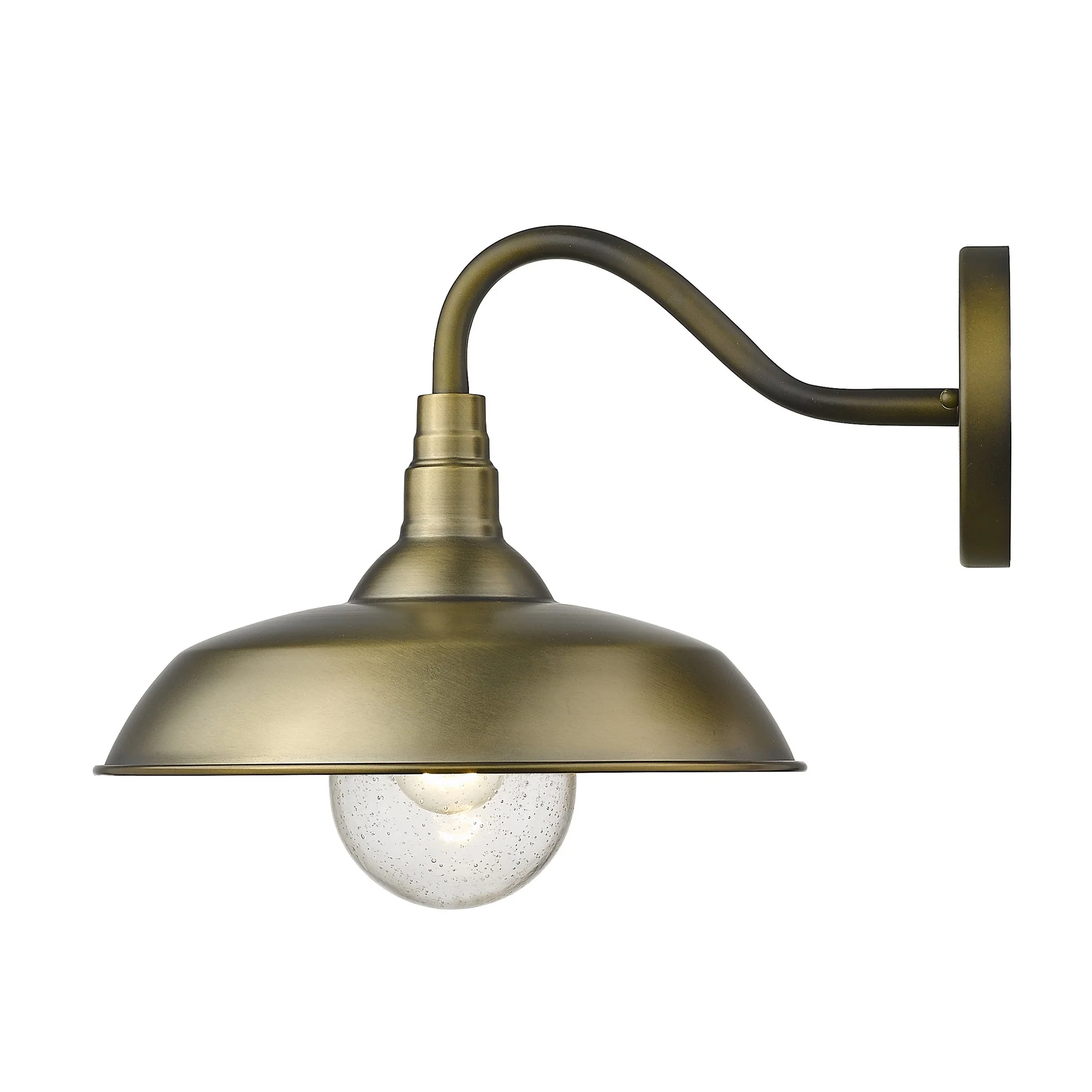 Burry 1-Light Antique Brass Wall Light By Homeroots - Image 3