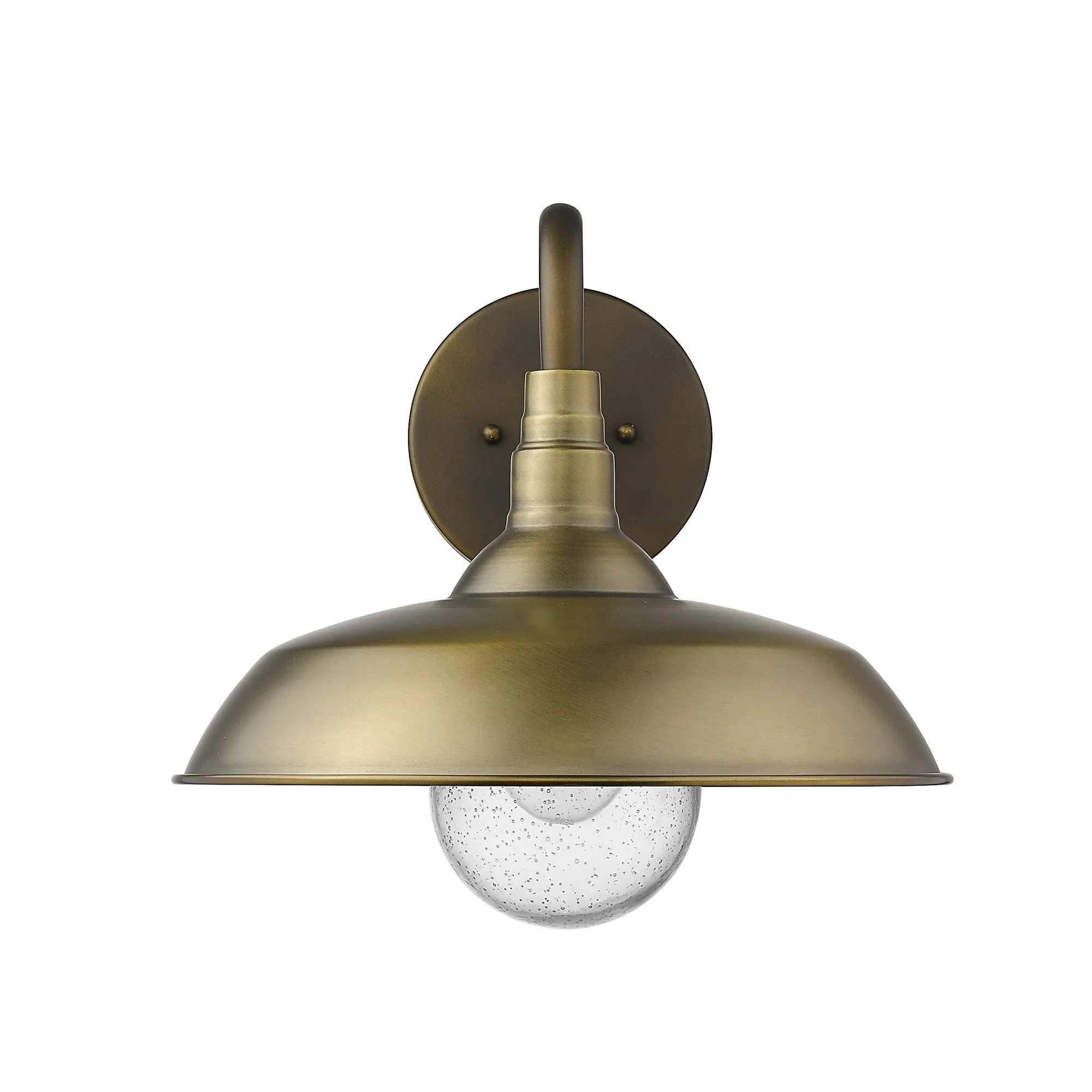 Burry 1-Light Antique Brass Wall Light By Homeroots - Image 4