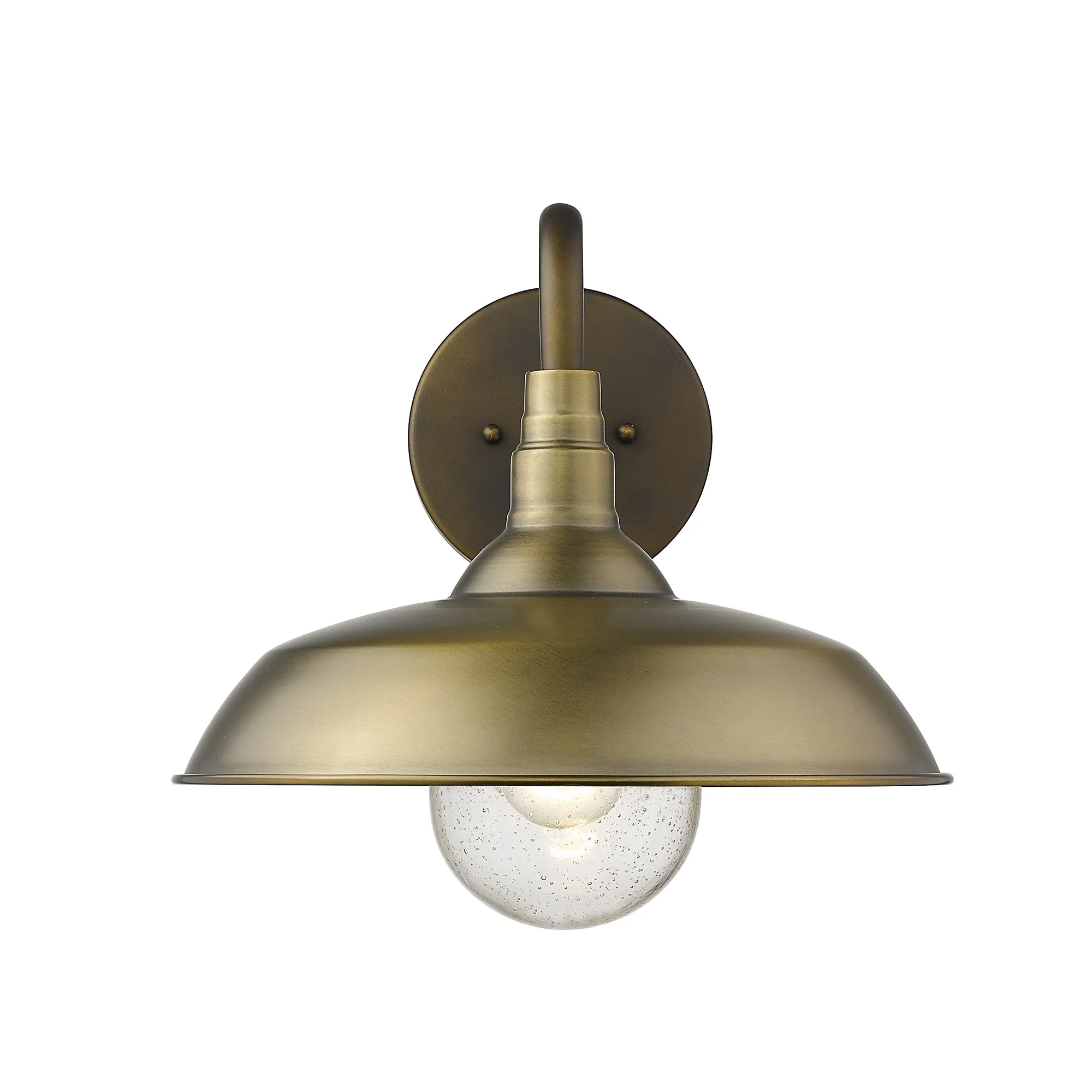 Burry 1-Light Antique Brass Wall Light By Homeroots - Image 6