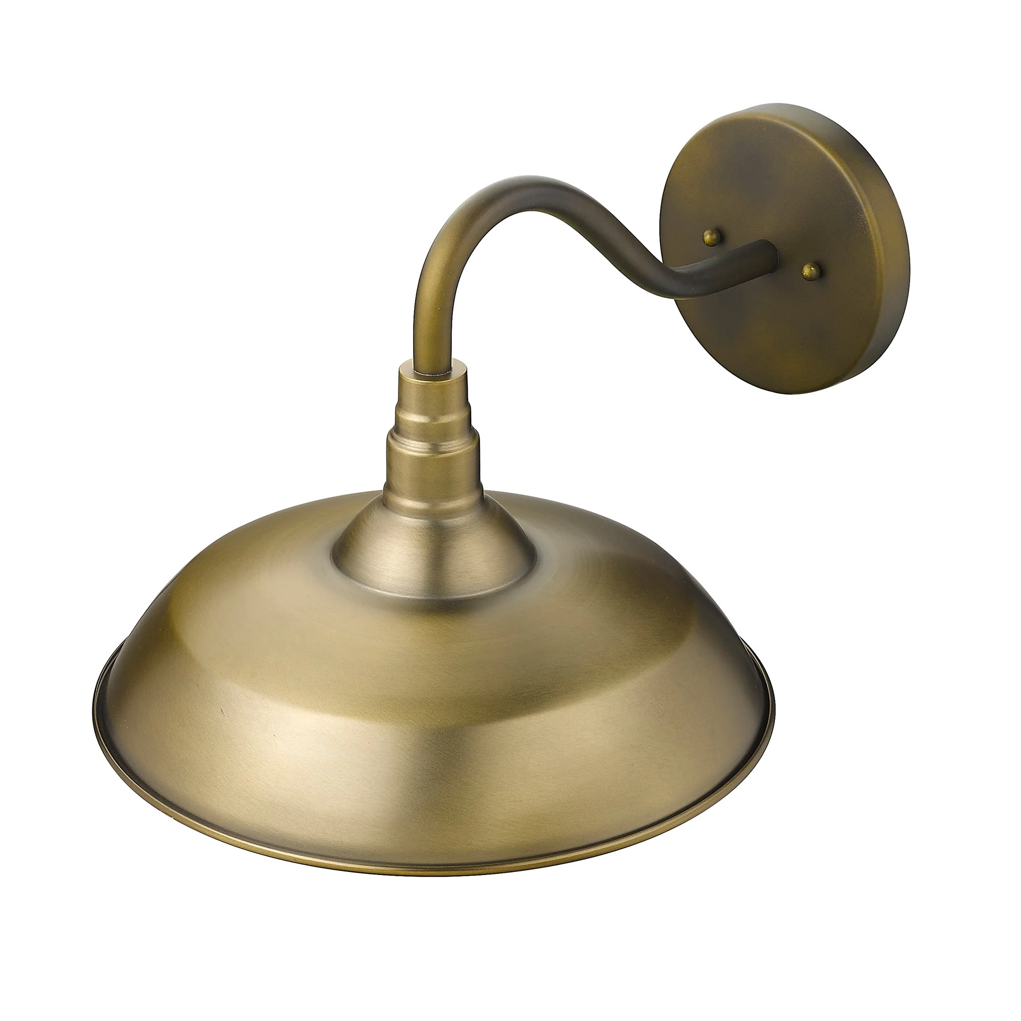 Burry 1-Light Antique Brass Wall Light By Homeroots - Image 7