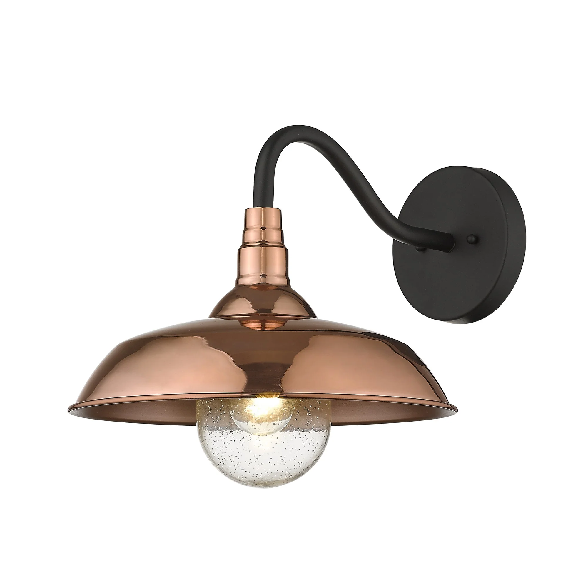 Burry 1-Light Copper Wall Light By Homeroots - Image 2