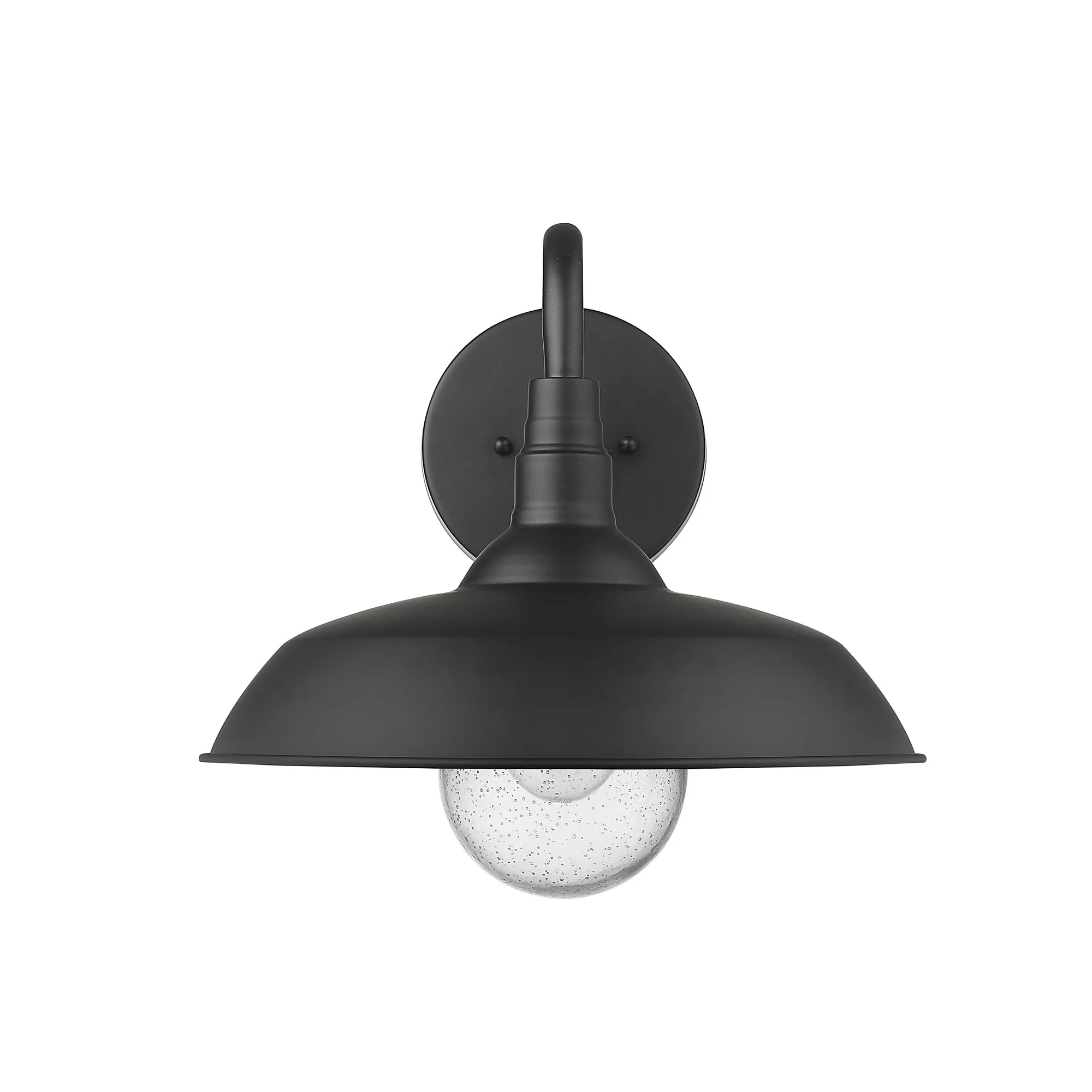 Burry 1-Light Matte Black Wall Light By Homeroots - Image 4