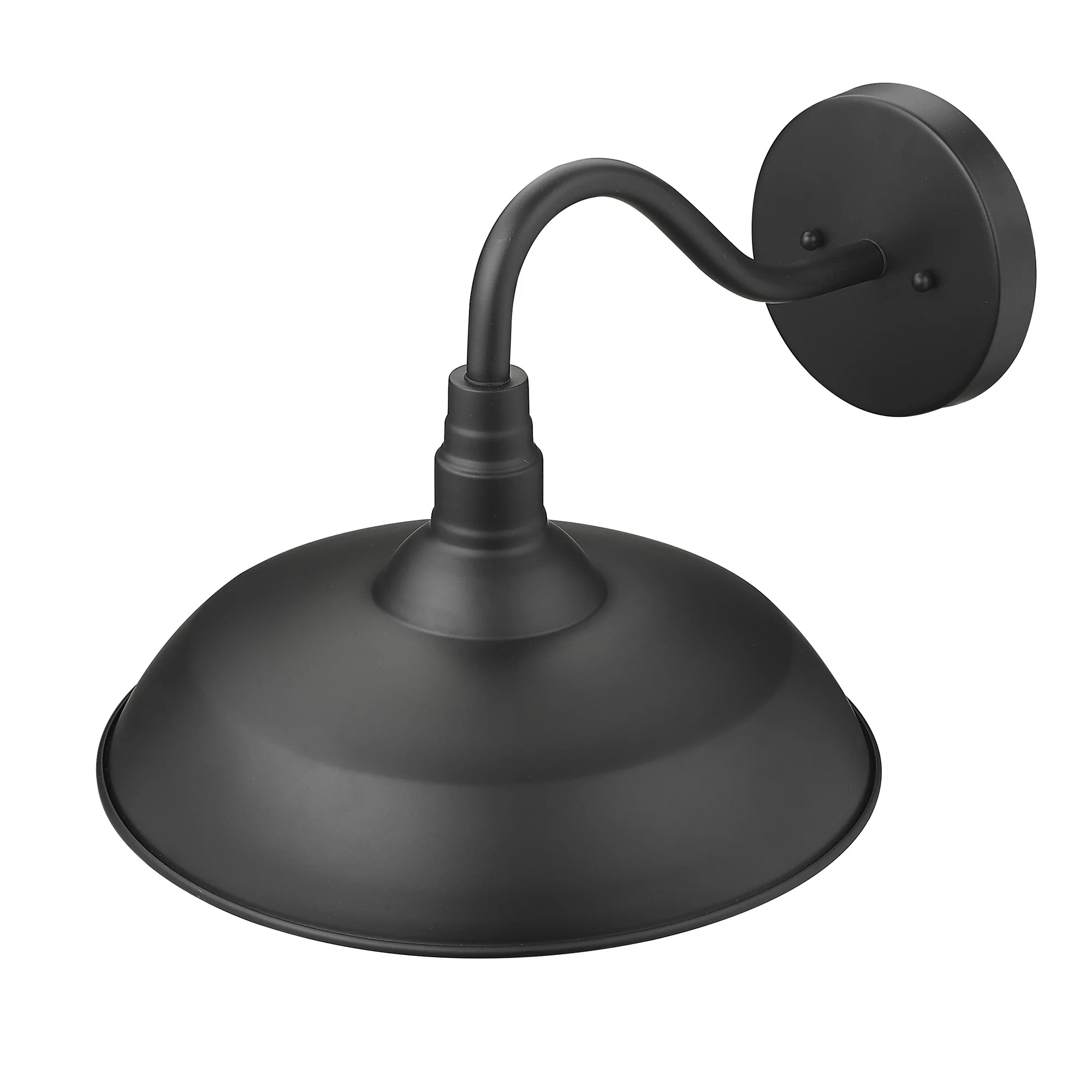Burry 1-Light Matte Black Wall Light By Homeroots - Image 5