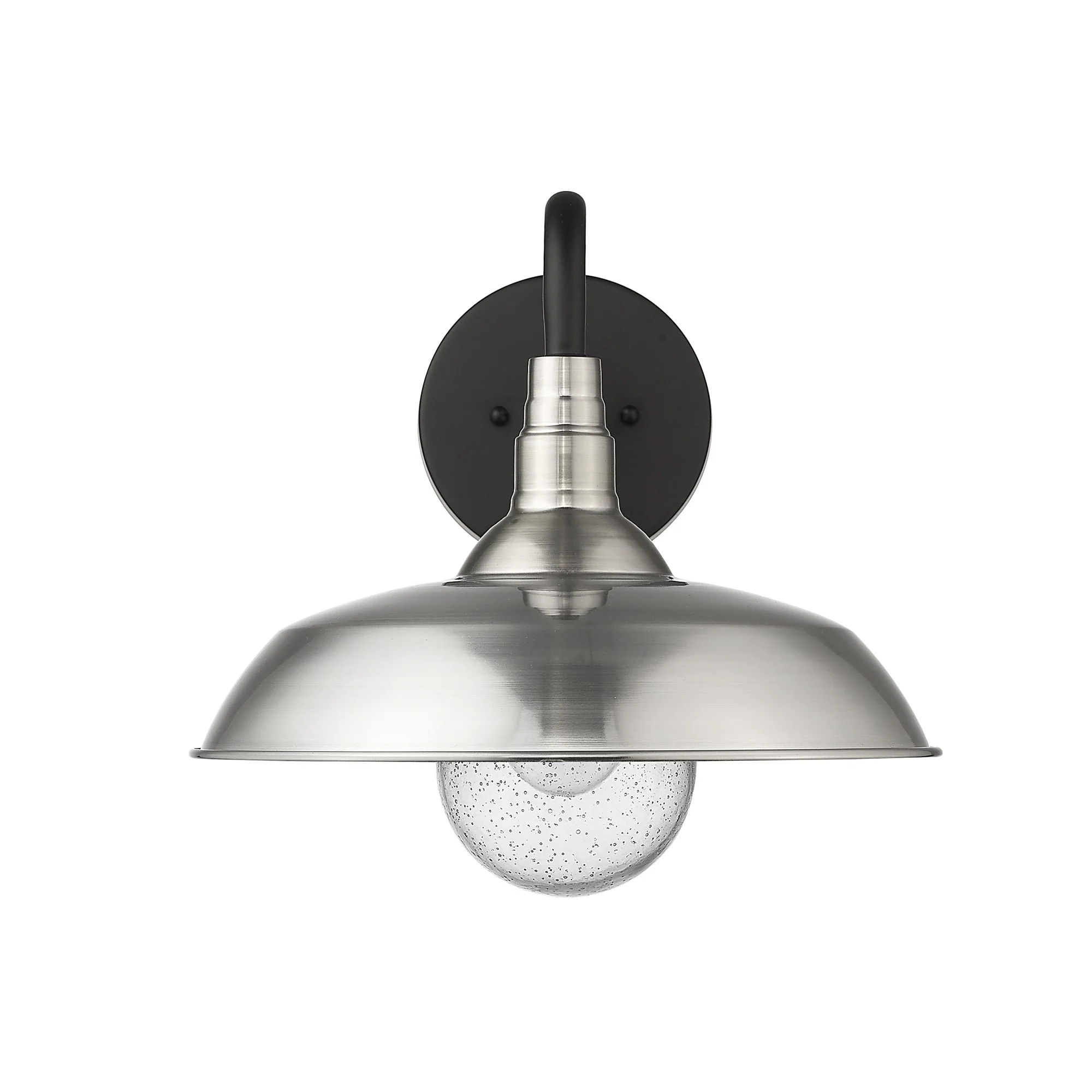 Burry 1-Light Satin Nickel Wall Light By Homeroots - Image 4