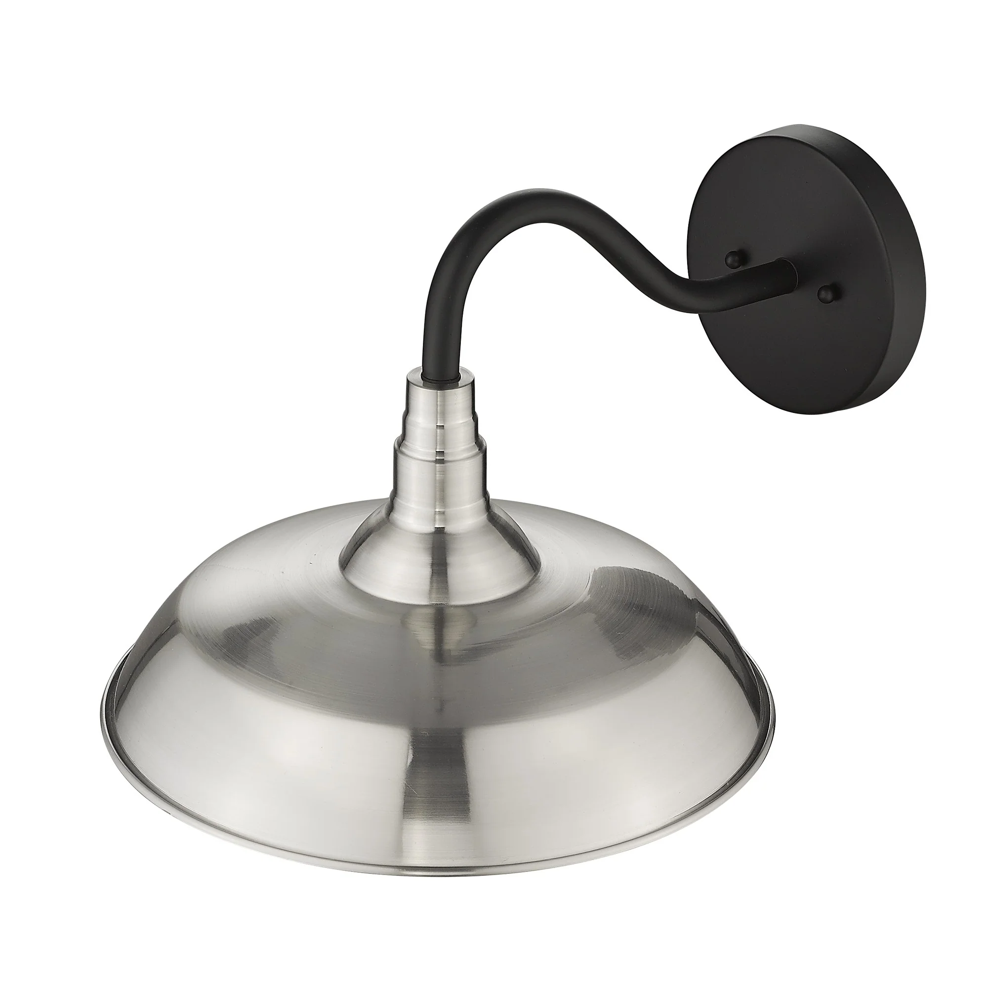 Burry 1-Light Satin Nickel Wall Light By Homeroots - Image 5