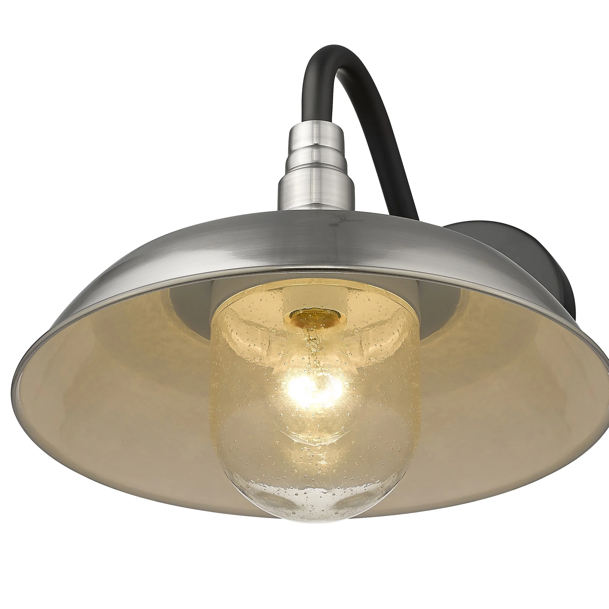 Burry 1-Light Satin Nickel Wall Light By Homeroots - Image 6