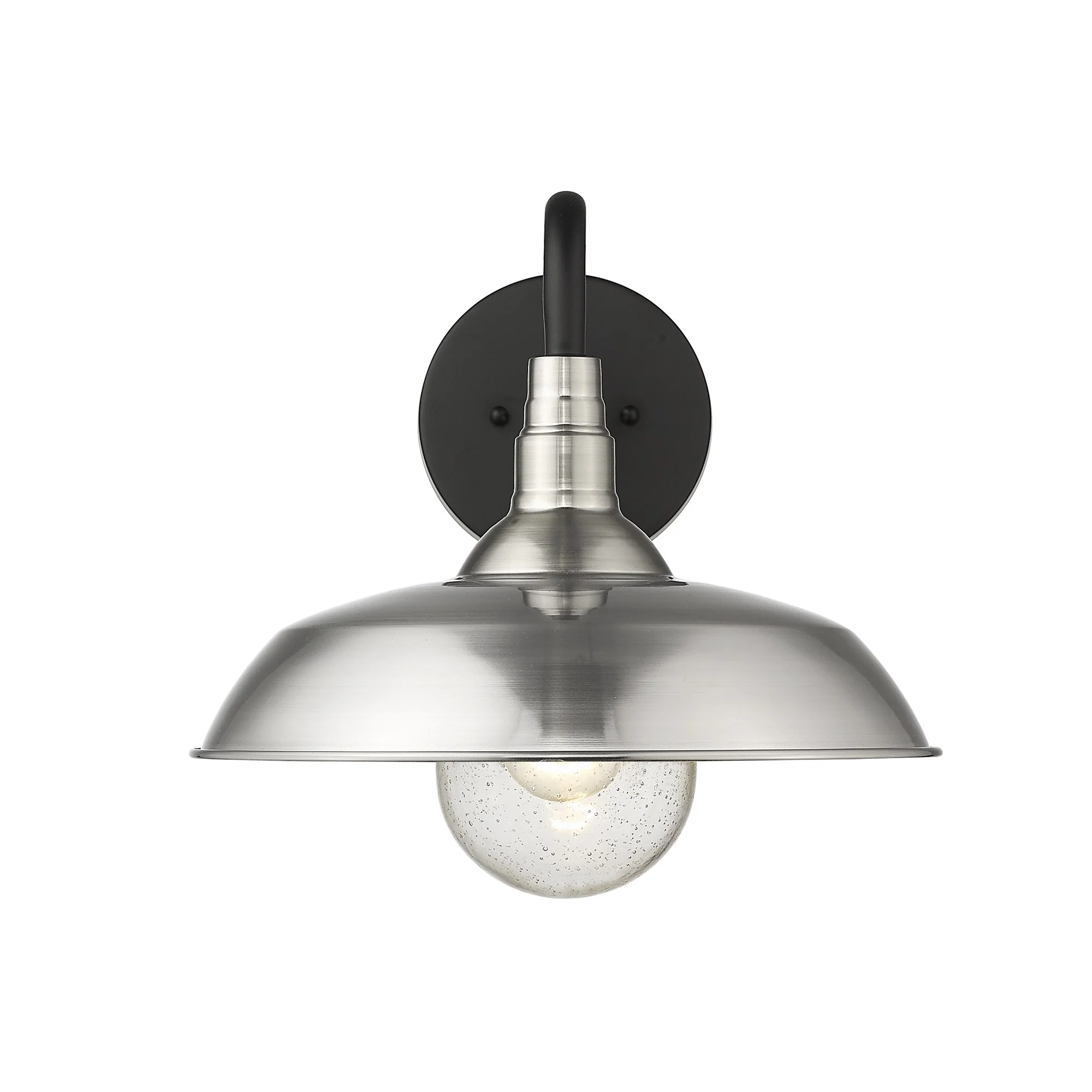 Burry 1-Light Satin Nickel Wall Light By Homeroots - Image 7