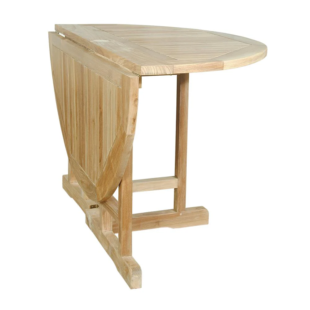 Butterfly 47" Round Folding Table By Anderson Teak - Image 3