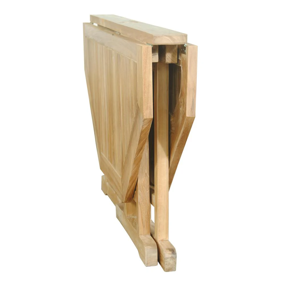 Butterfly 47" Round Folding Table By Anderson Teak - Image 4