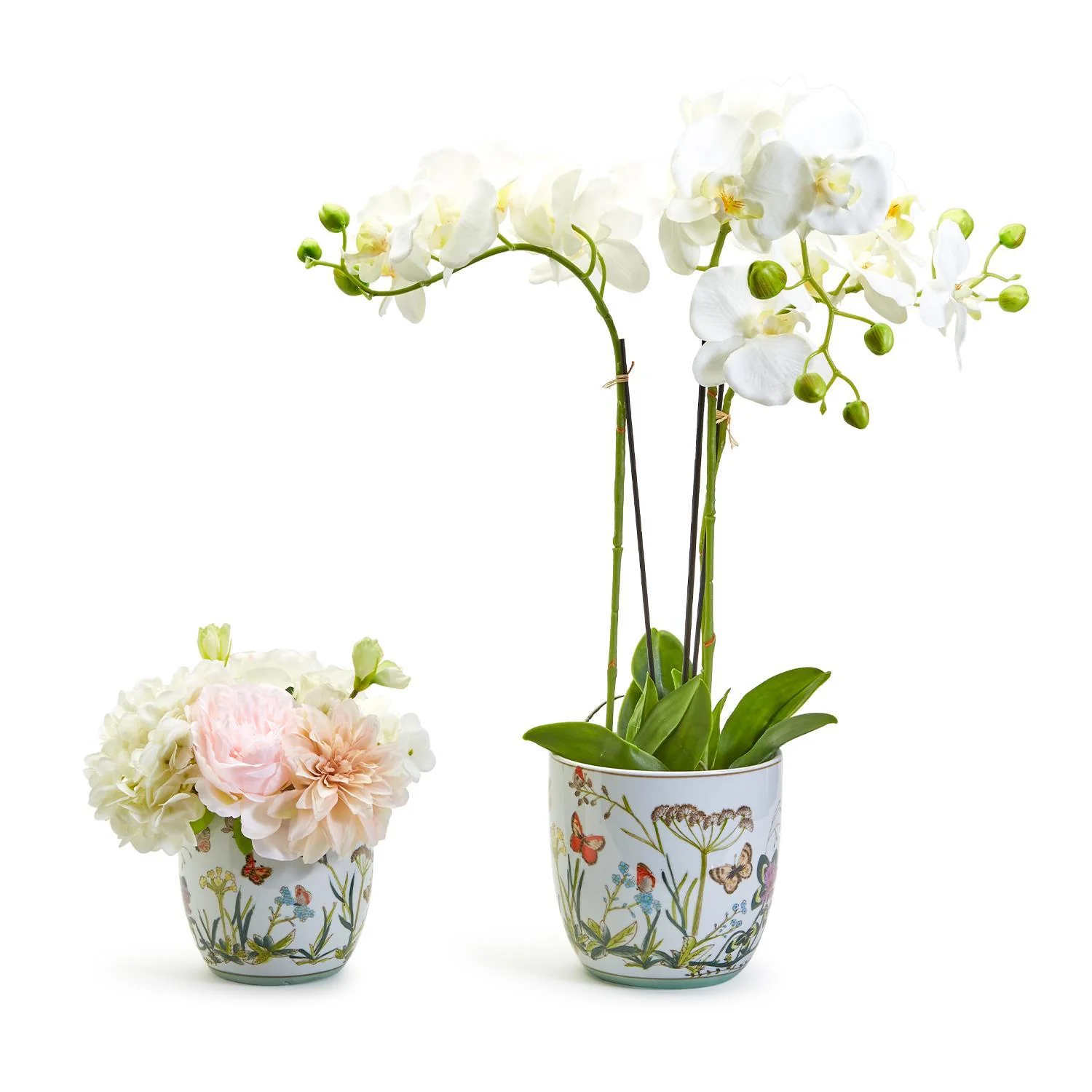 Butterfly Garden Cachepot / Planter Set Of 4 By Two's Company - Image 3