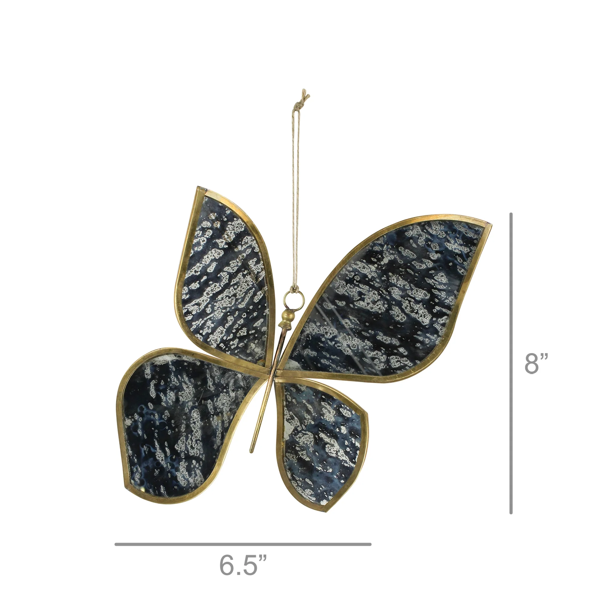 Butterfly, Leaded Glass Set Of 2 By HomArt - Image 2