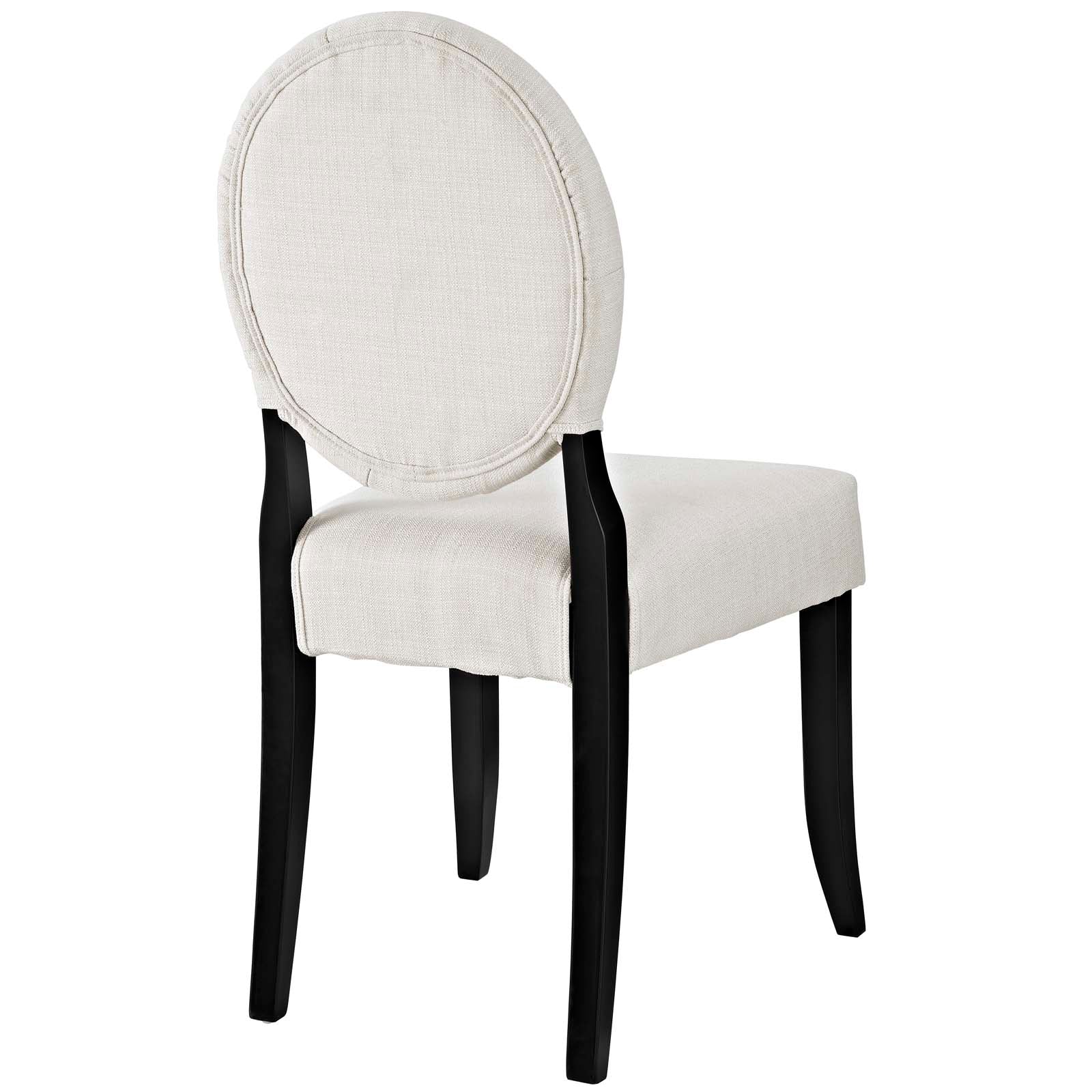Button Dining Side Chair Upholstered Fabric Set of 4 By Modway - EEI-3376 - Image 5