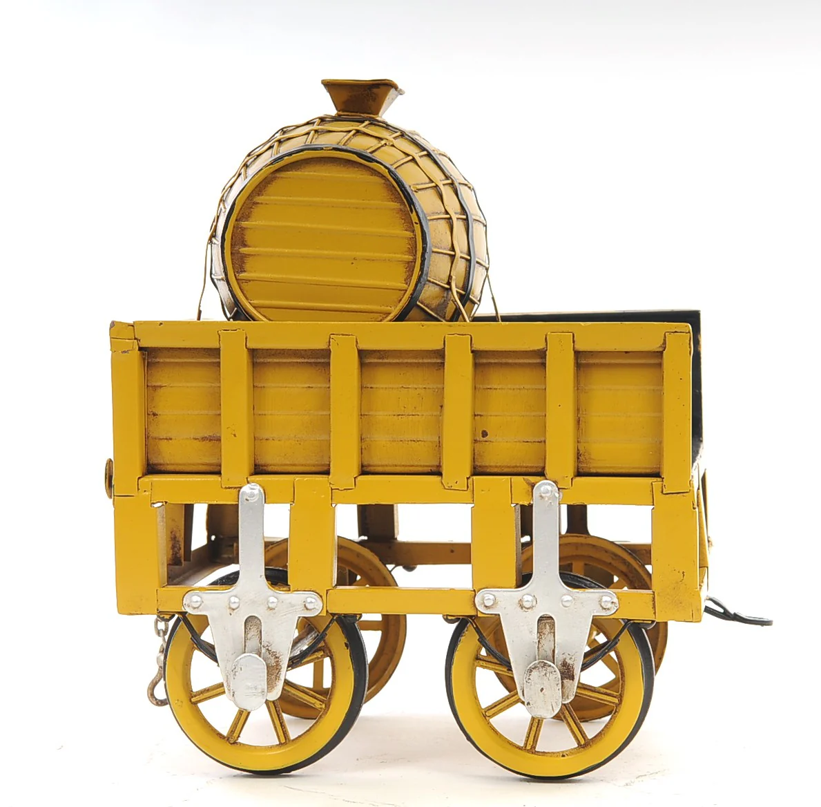 c1829 Yellow Rocket Steam Engine Model Sculpture By Homeroots - Image 5