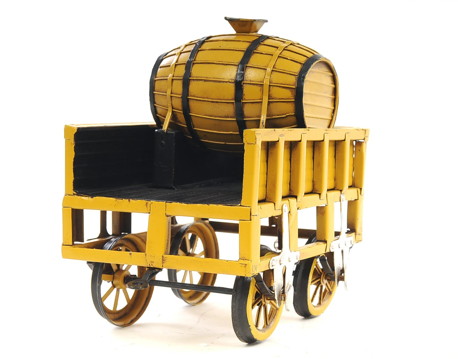 c1829 Yellow Rocket Steam Engine Model Sculpture By Homeroots - Image 6