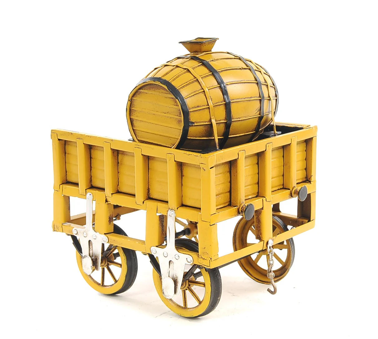 c1829 Yellow Rocket Steam Engine Model Sculpture By Homeroots - Image 9