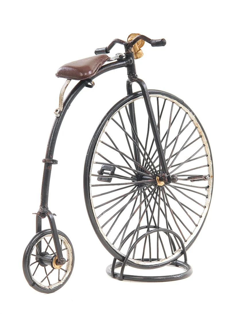 c1870 High Wheeler Bicycle Sculpture By Homeroots - Image 4