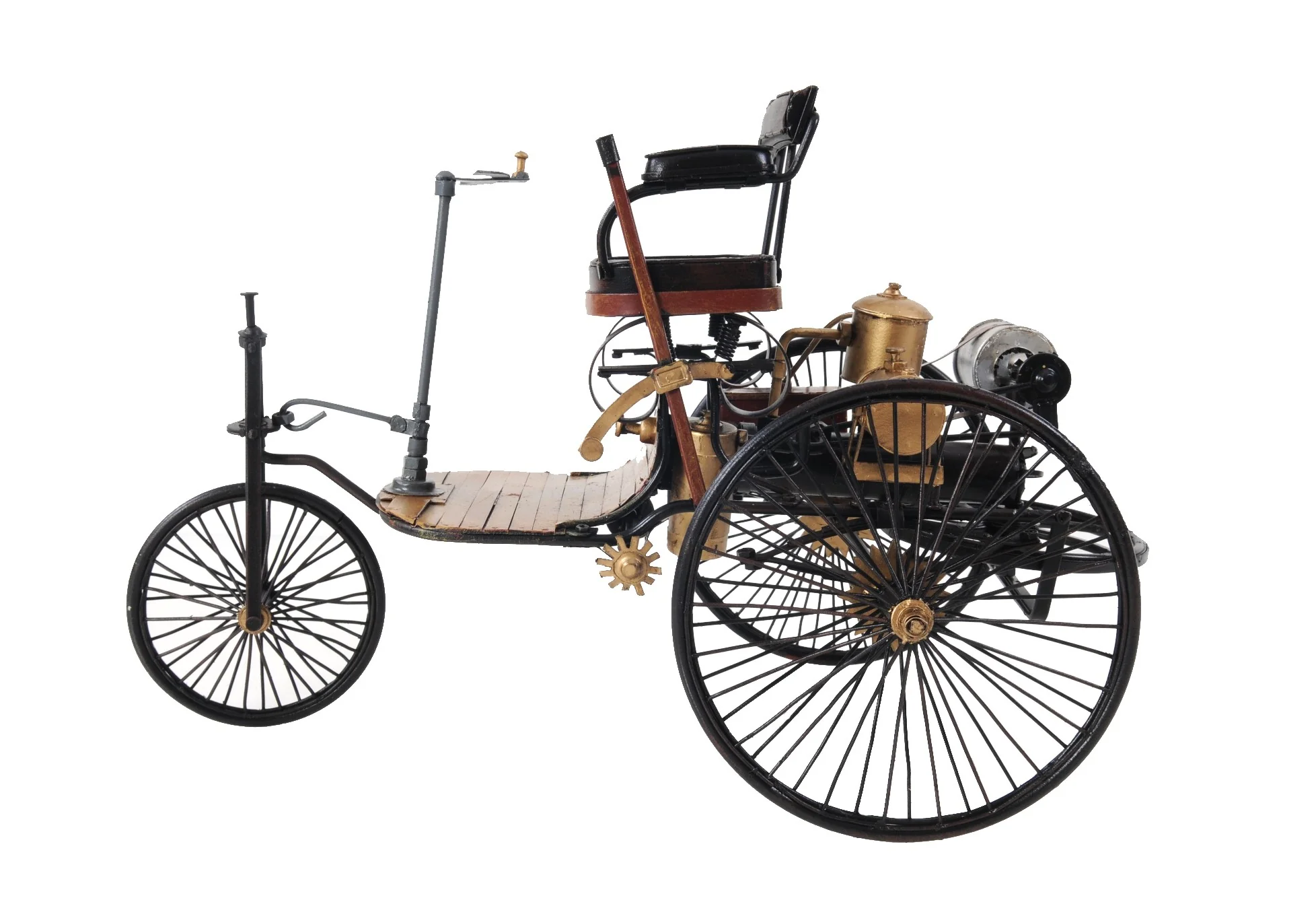 c1886 Three Wheeled Mercedes Benz Motor Car Sculpture By Homeroots - Image 2