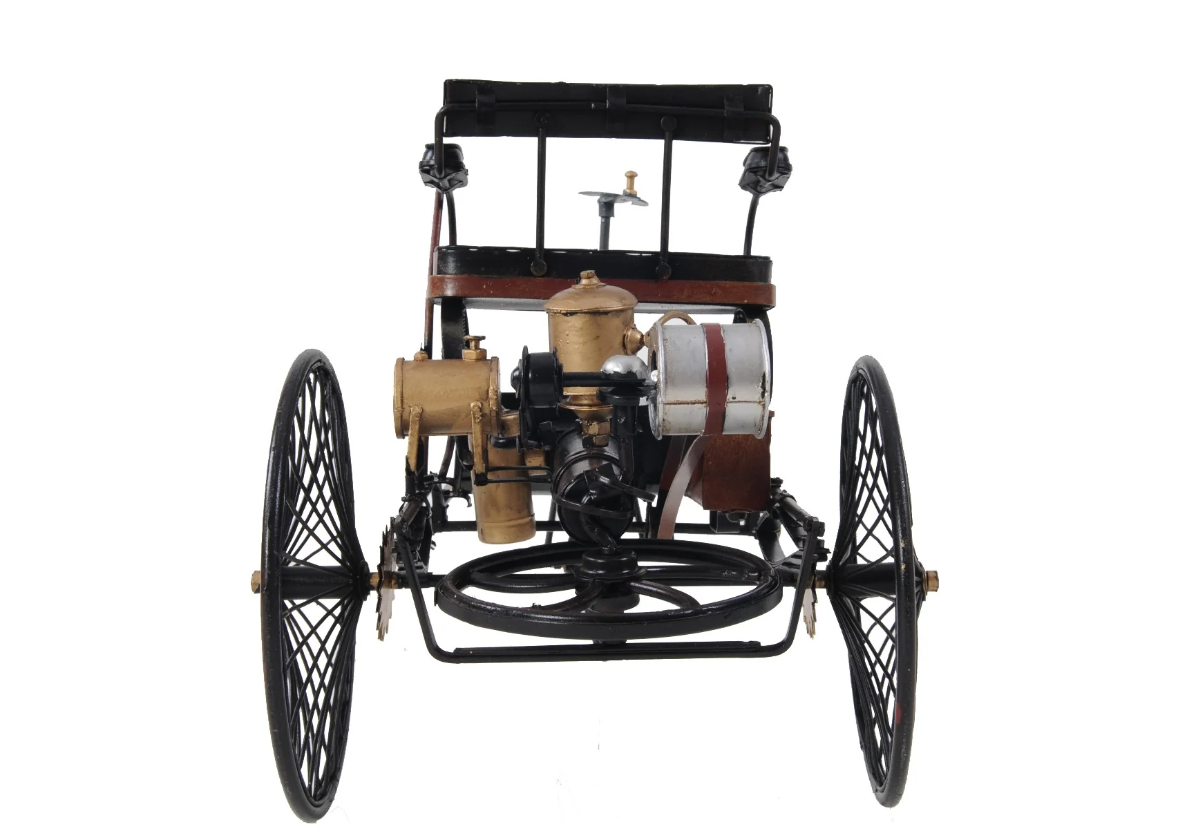 c1886 Three Wheeled Mercedes Benz Motor Car Sculpture By Homeroots - Image 4