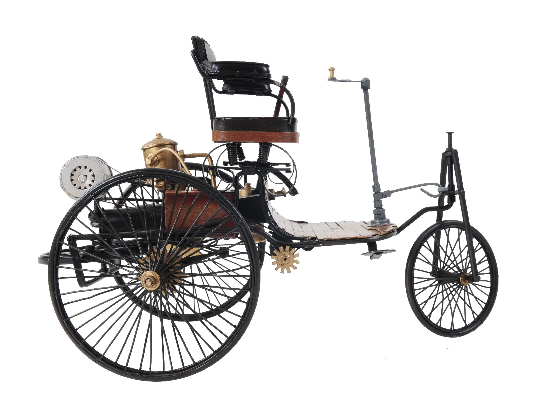 c1886 Three Wheeled Mercedes Benz Motor Car Sculpture By Homeroots - Image 5