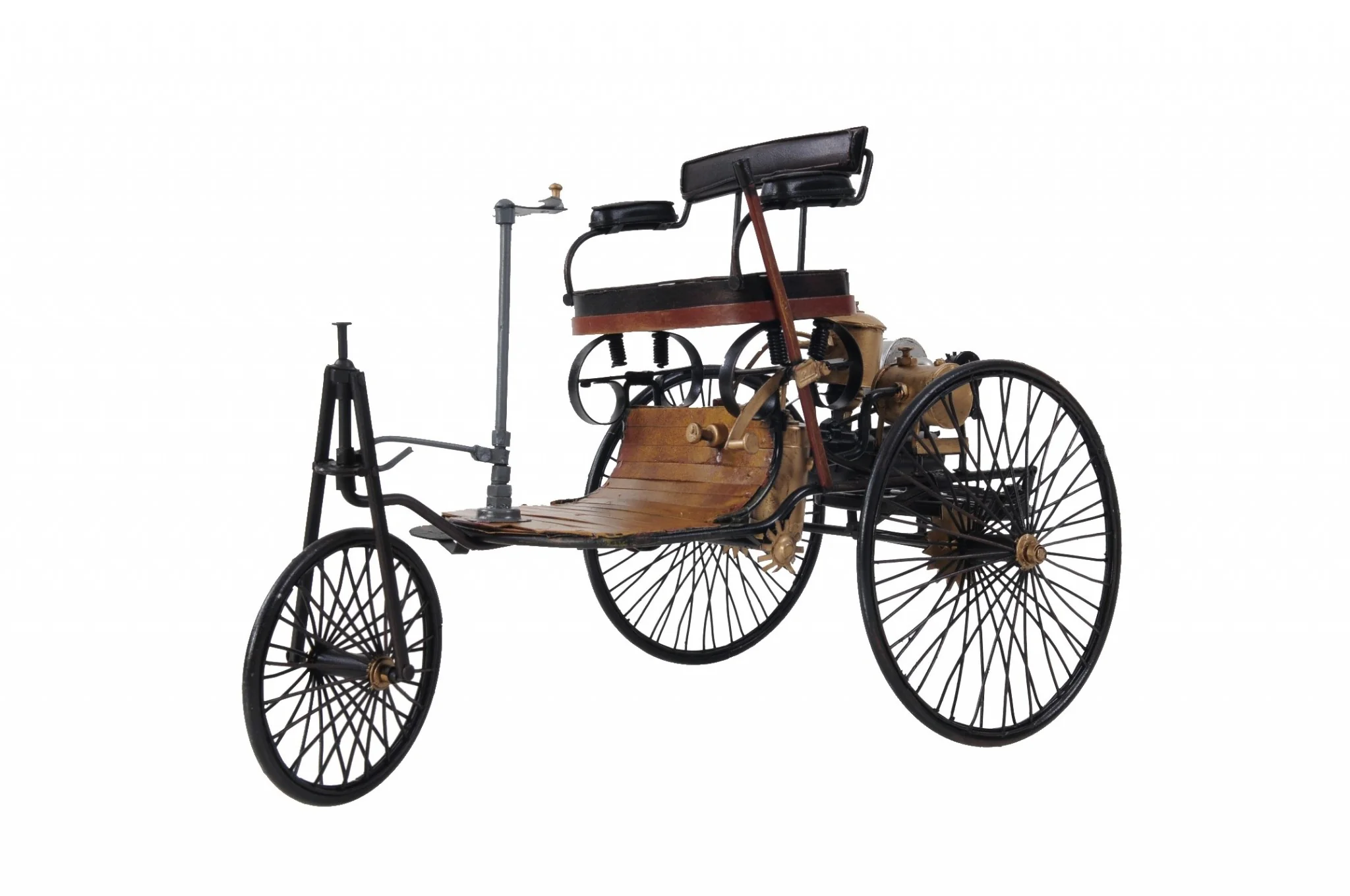 c1886 Three Wheeled Mercedes Benz Motor Car Sculpture By Homeroots - Image 6