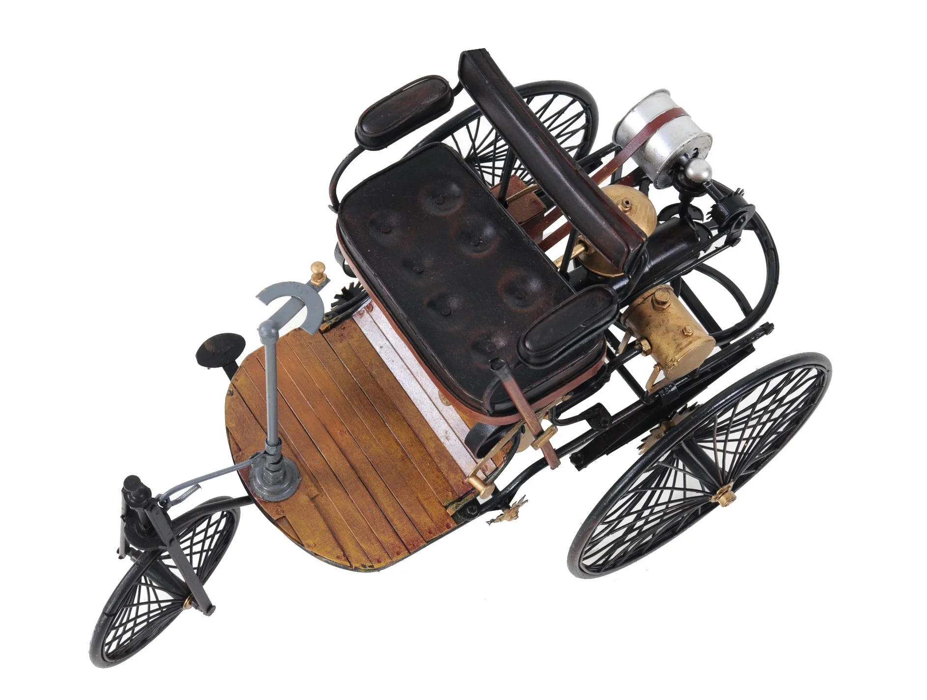 c1886 Three Wheeled Mercedes Benz Motor Car Sculpture By Homeroots - Image 8