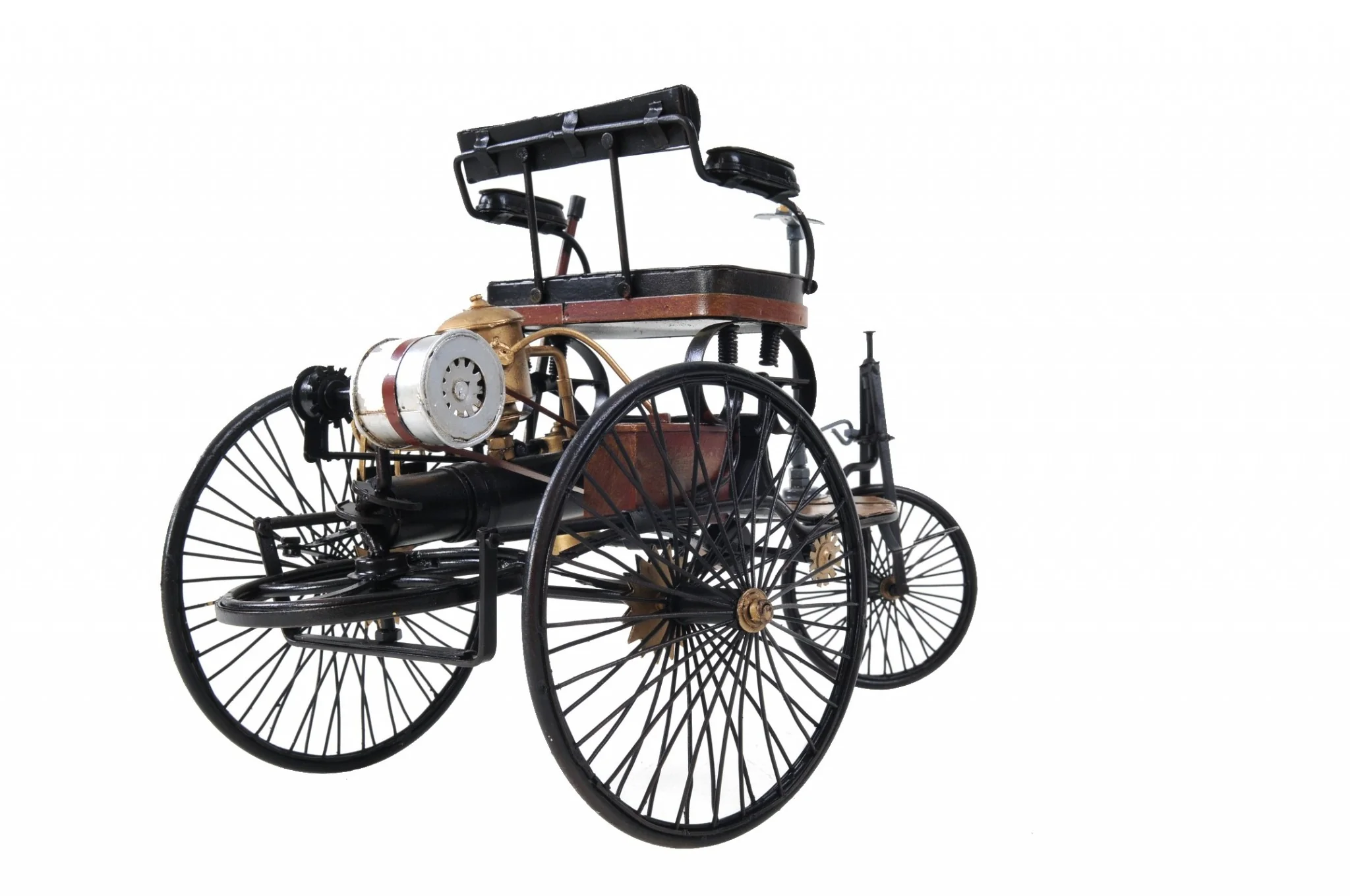 c1886 Three Wheeled Mercedes Benz Motor Car Sculpture By Homeroots - Image 9