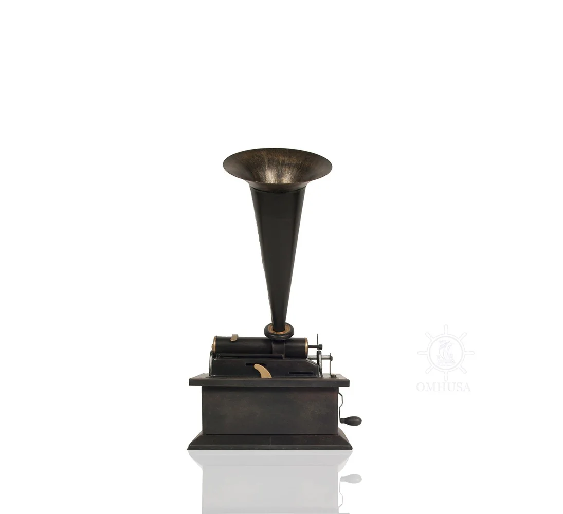 c1901 Edison Standard Phonograph Replica Sculpture By Homeroots - Image 2