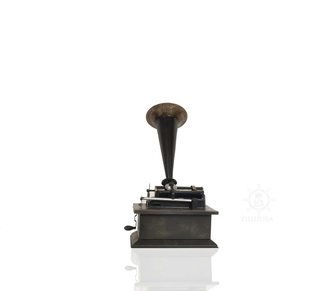 c1901 Edison Standard Phonograph Replica Sculpture By Homeroots - Image 3
