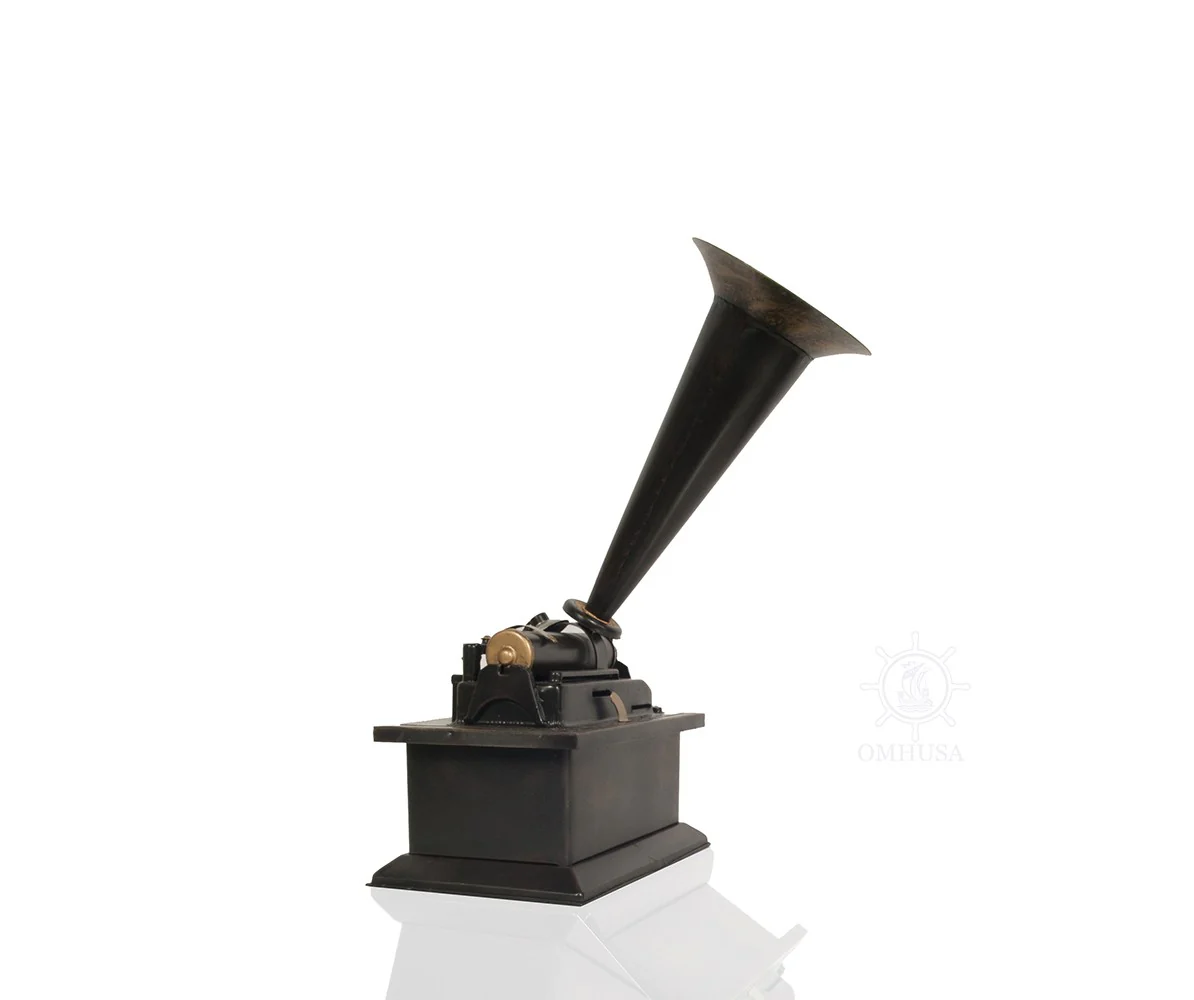 c1901 Edison Standard Phonograph Replica Sculpture By Homeroots - Image 5