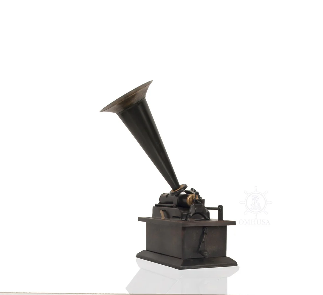 c1901 Edison Standard Phonograph Replica Sculpture By Homeroots - Image 6