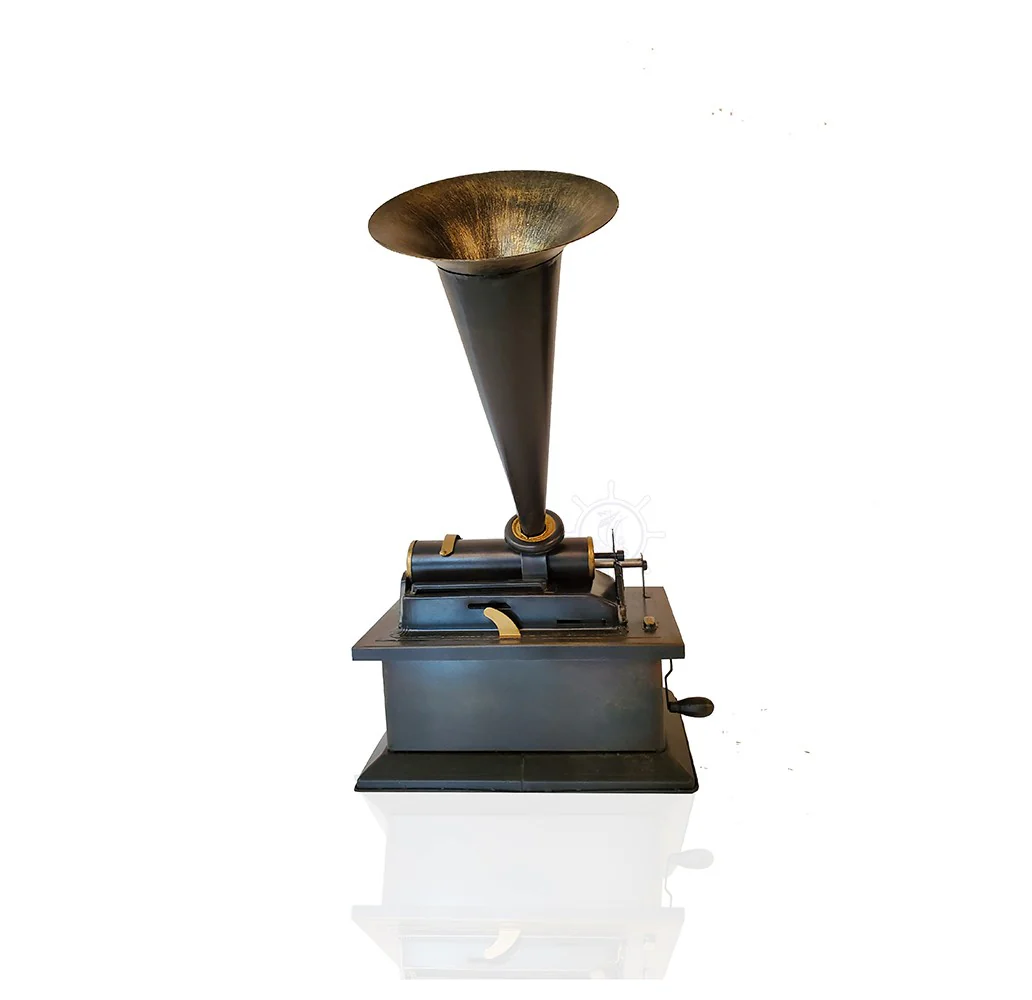 c1901 Edison Standard Phonograph Replica Sculpture By Homeroots - Image 7