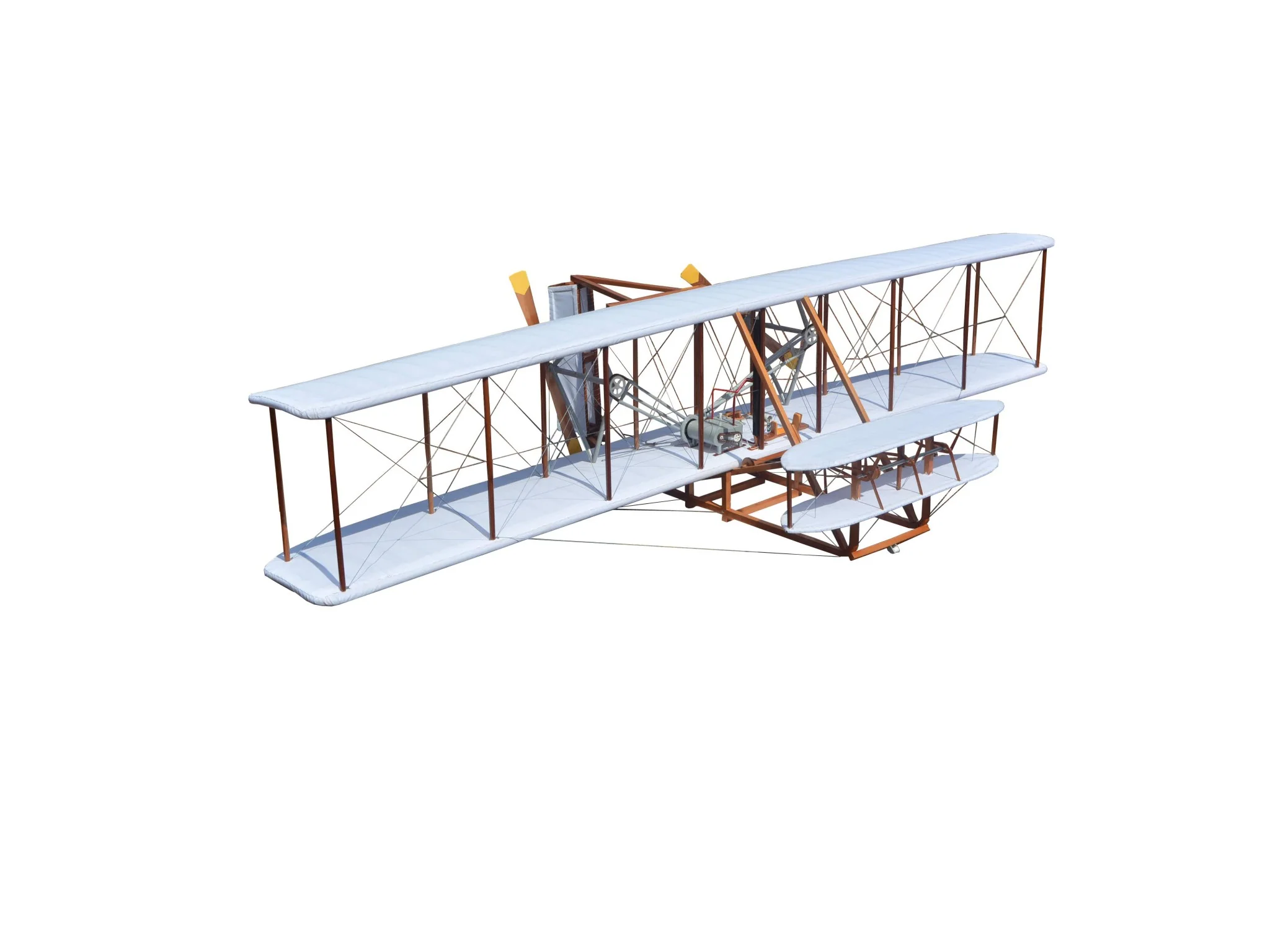 c1903 Wright Brothers 8" Cedar Wood Replica Plane Model By Homeroots - Image 6