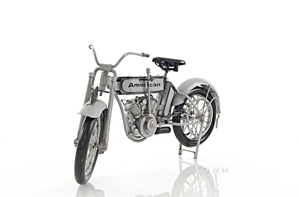 c1911 Harley-Davidson V-Twin Motorcycle Model Sculpture By Homeroots - Image 2