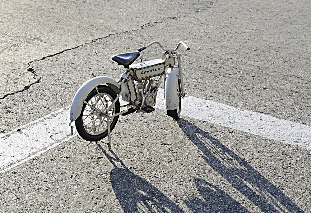 c1911 Harley-Davidson V-Twin Motorcycle Model Sculpture By Homeroots - Image 5
