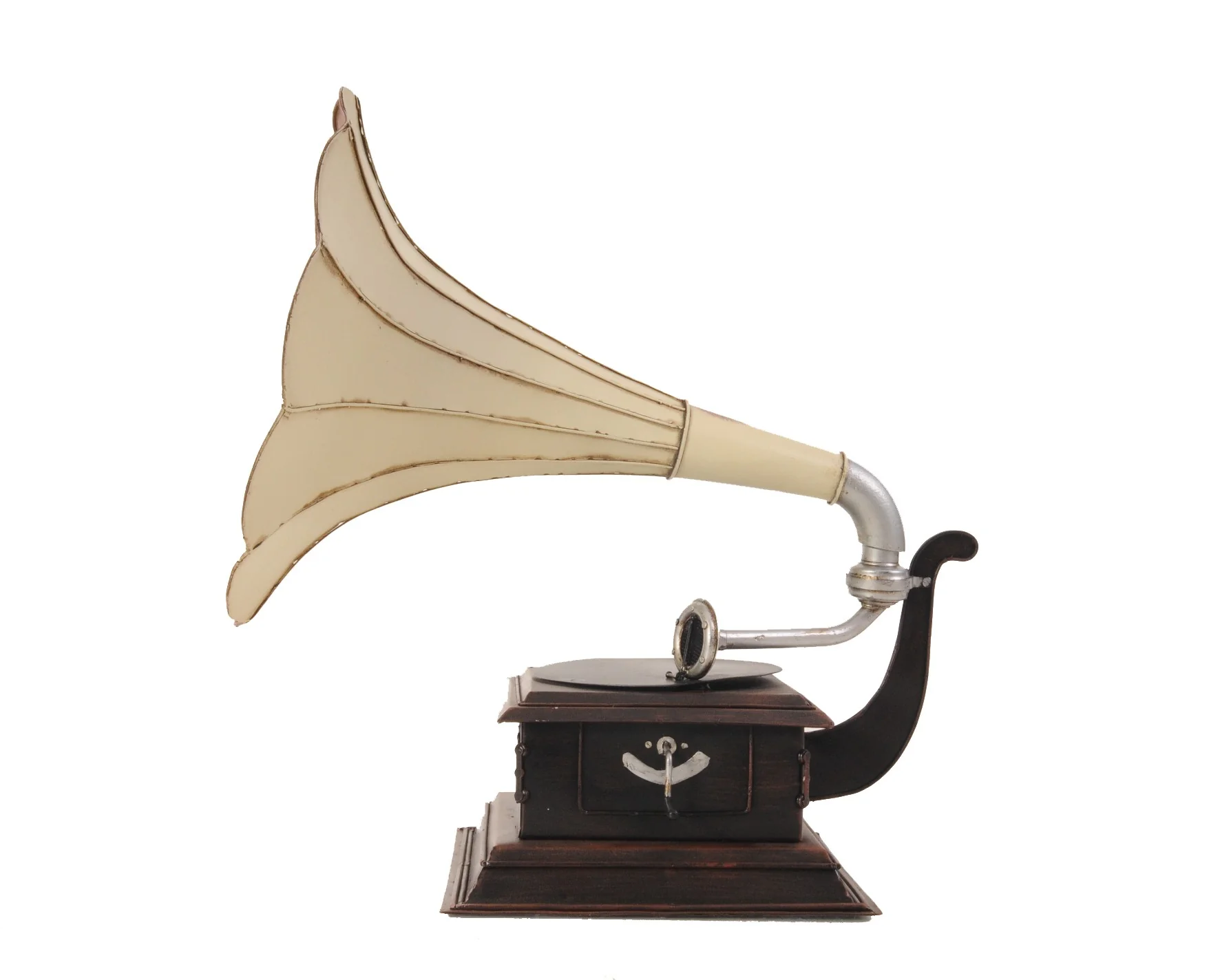 c1911 HMV Gramophone Built to Scale Model Sculpture By Homeroots - Image 2