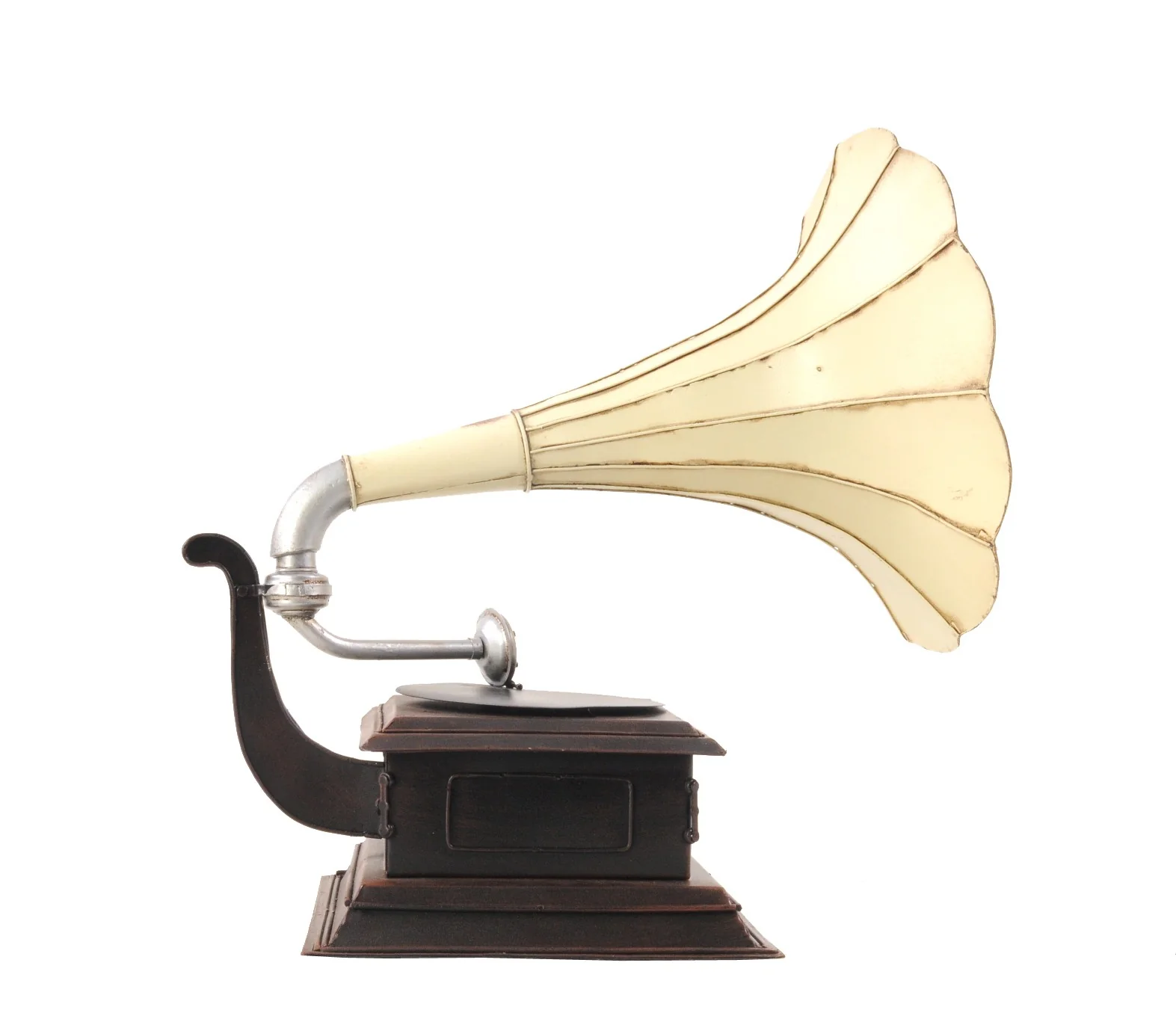 c1911 HMV Gramophone Built to Scale Model Sculpture By Homeroots - Image 4