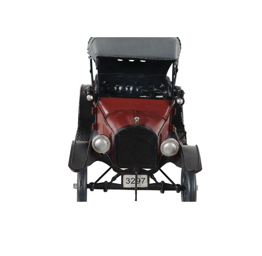 c1924 Red Ford Model T Car Sculpture By Homeroots - Image 3