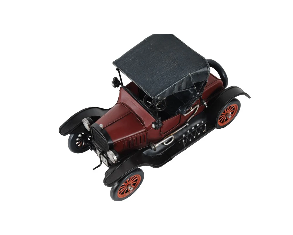 c1924 Red Ford Model T Car Sculpture By Homeroots - Image 6