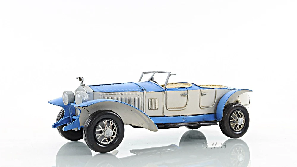 c1928 Sports Rolls Royce Phantom Car Model Sculpture By Homeroots - Image 2