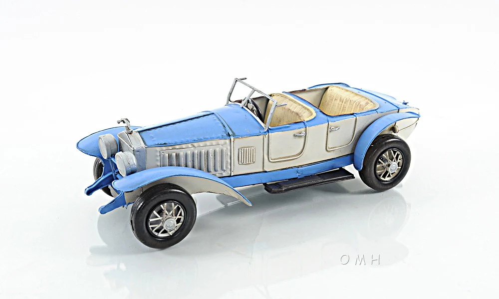 c1928 Sports Rolls Royce Phantom Car Model Sculpture By Homeroots - Image 3