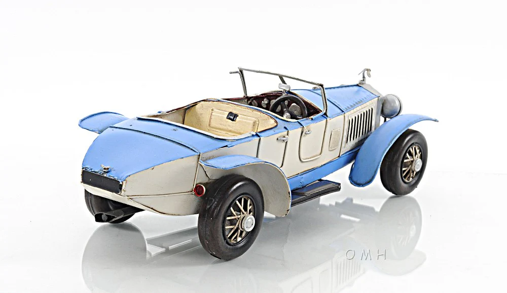 c1928 Sports Rolls Royce Phantom Car Model Sculpture By Homeroots - Image 4